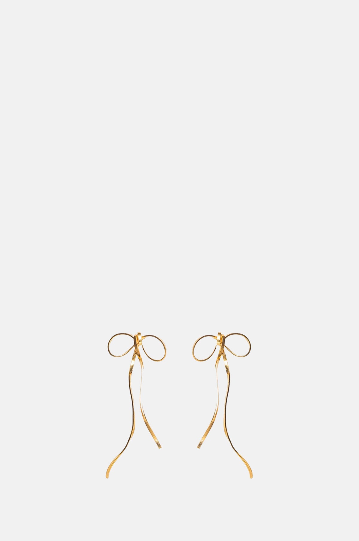 Little Bow Gold Earrings