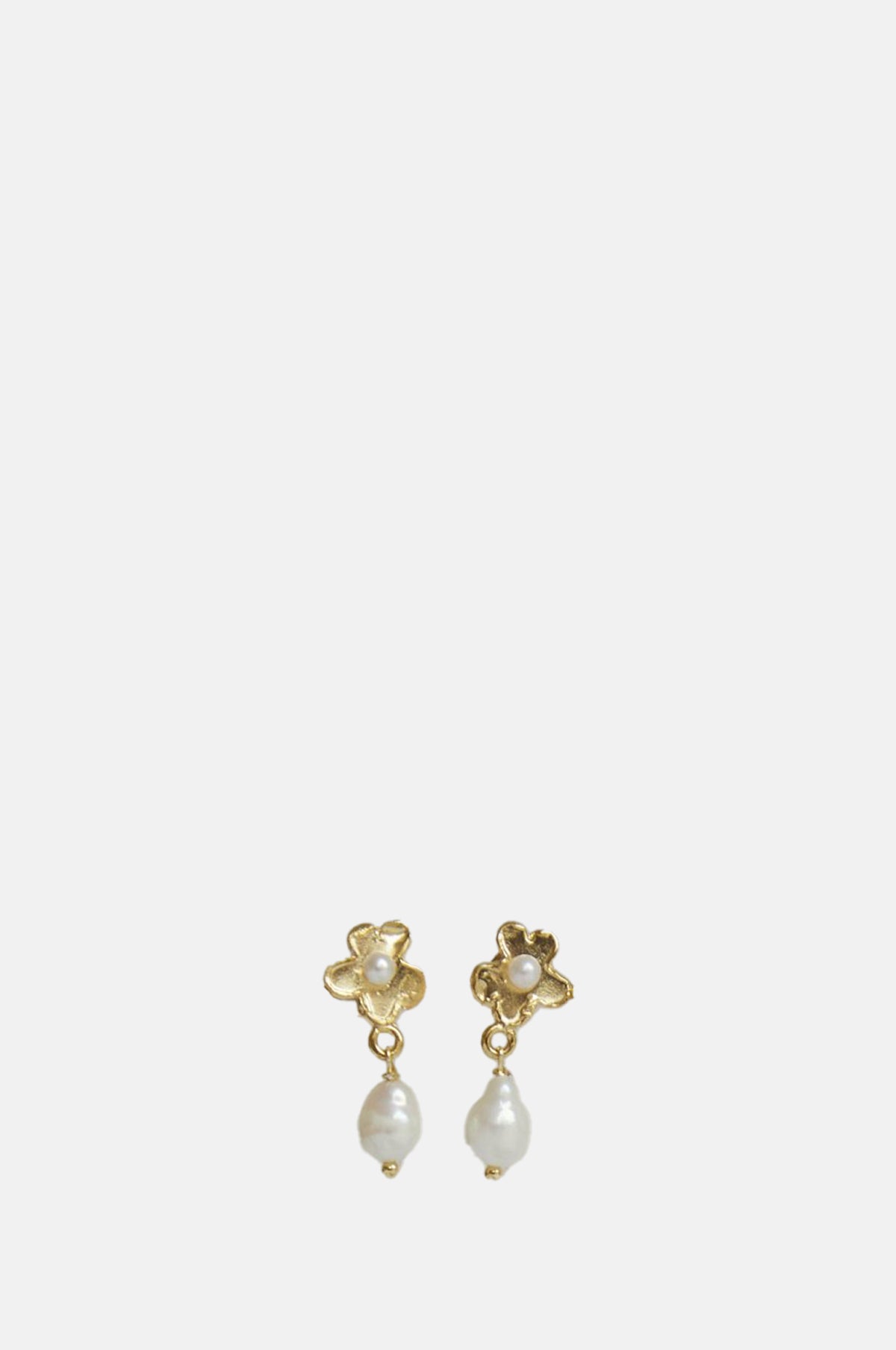 Primer Pendiente Pearl Earrings Gold