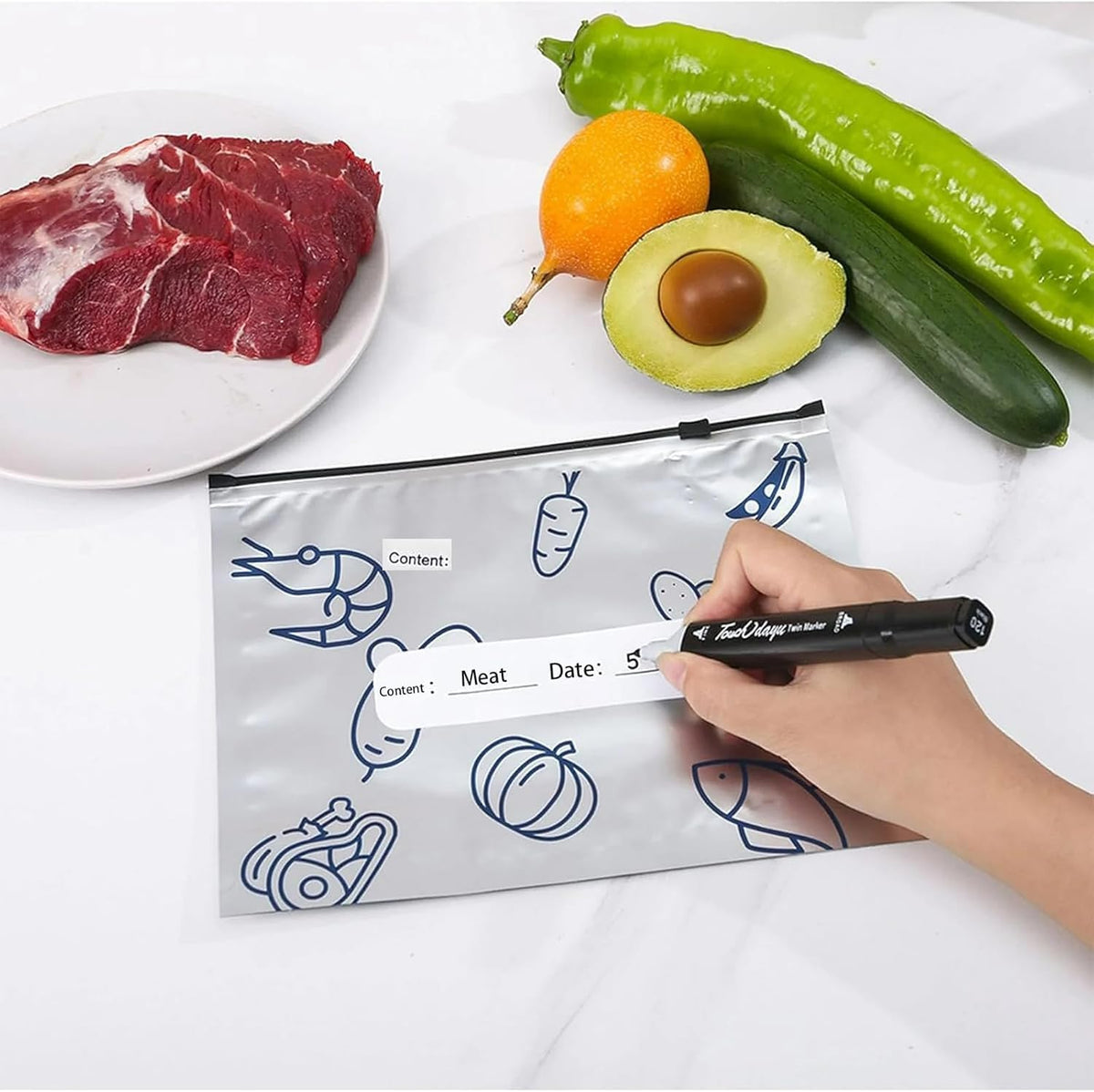 Aluminium Foil Food Storage Bags Set ⭐⭐⭐⭐⭐