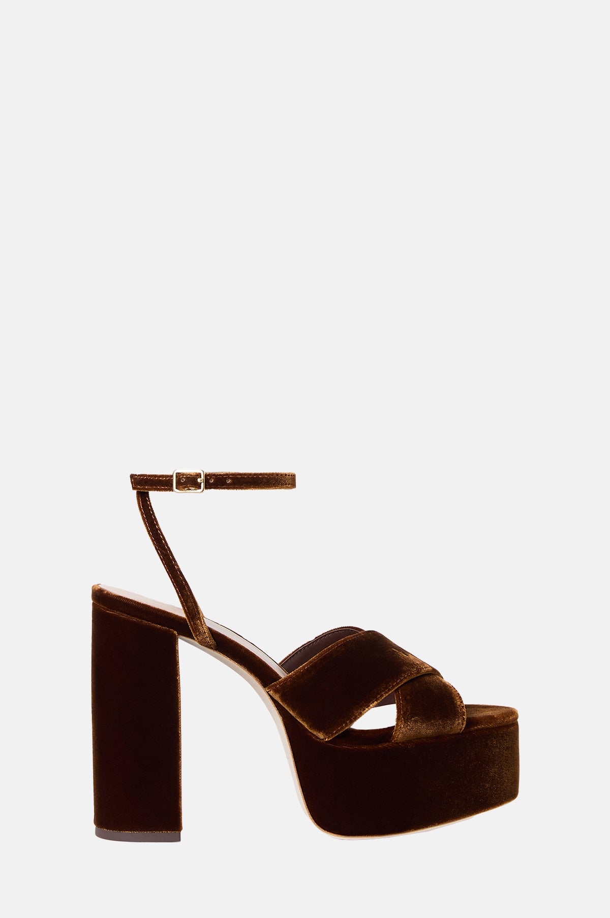 Loretta Platform Sandal Dark Brown