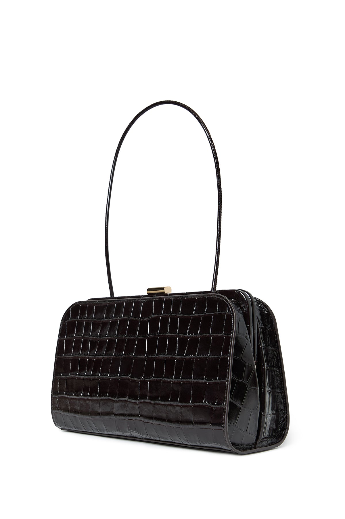 Zella Covered Frame Clutch Ebony