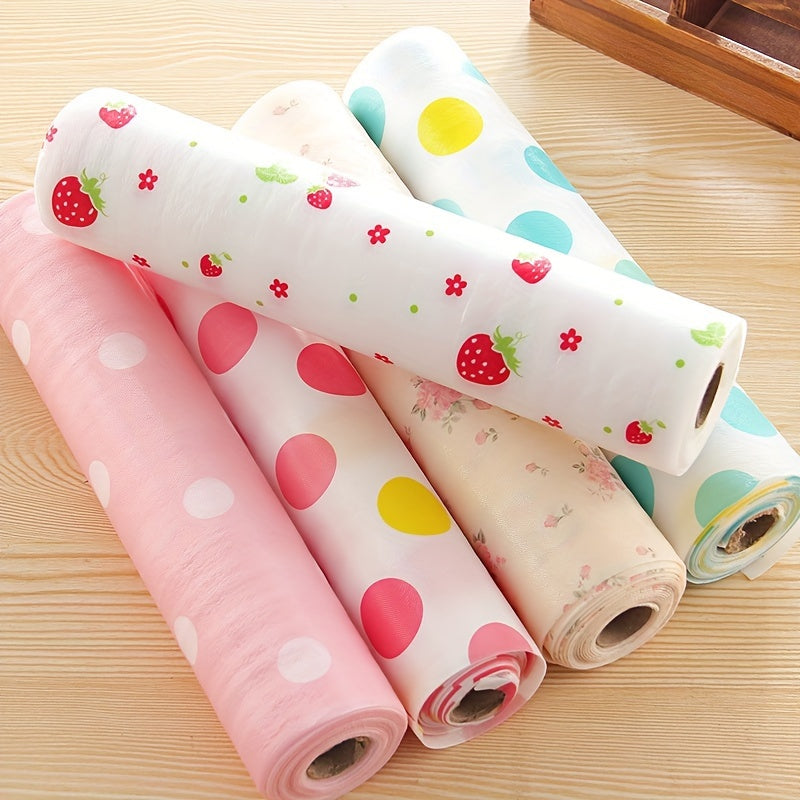 Multicolor Antibacterial Shelf & Drawer Liner Roll - Waterproof, Non-Slip Foam Mat for Cabinets and Wardrobes (30 x 300 cm)