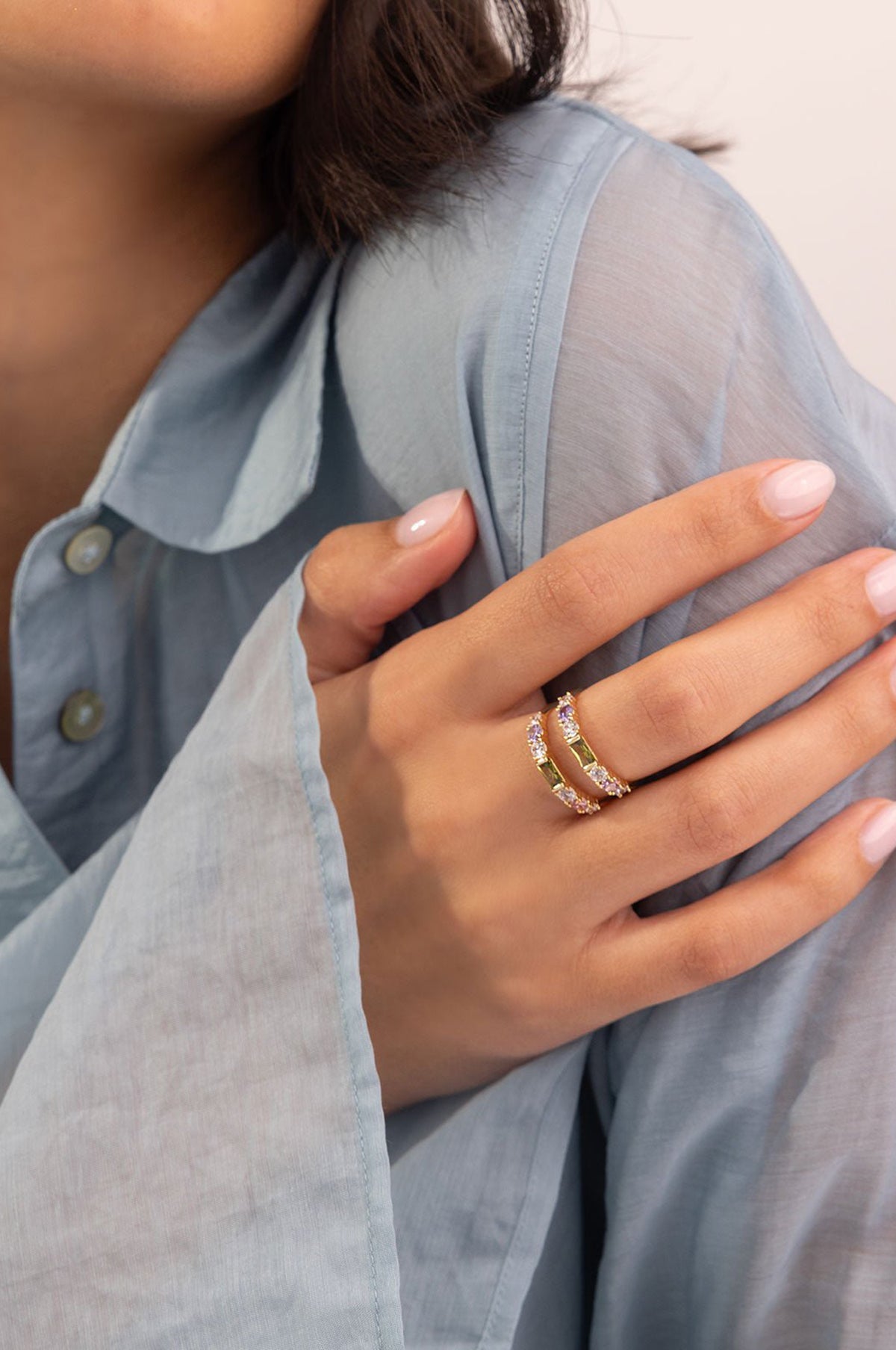 Vale Gold/Multicolour Ring