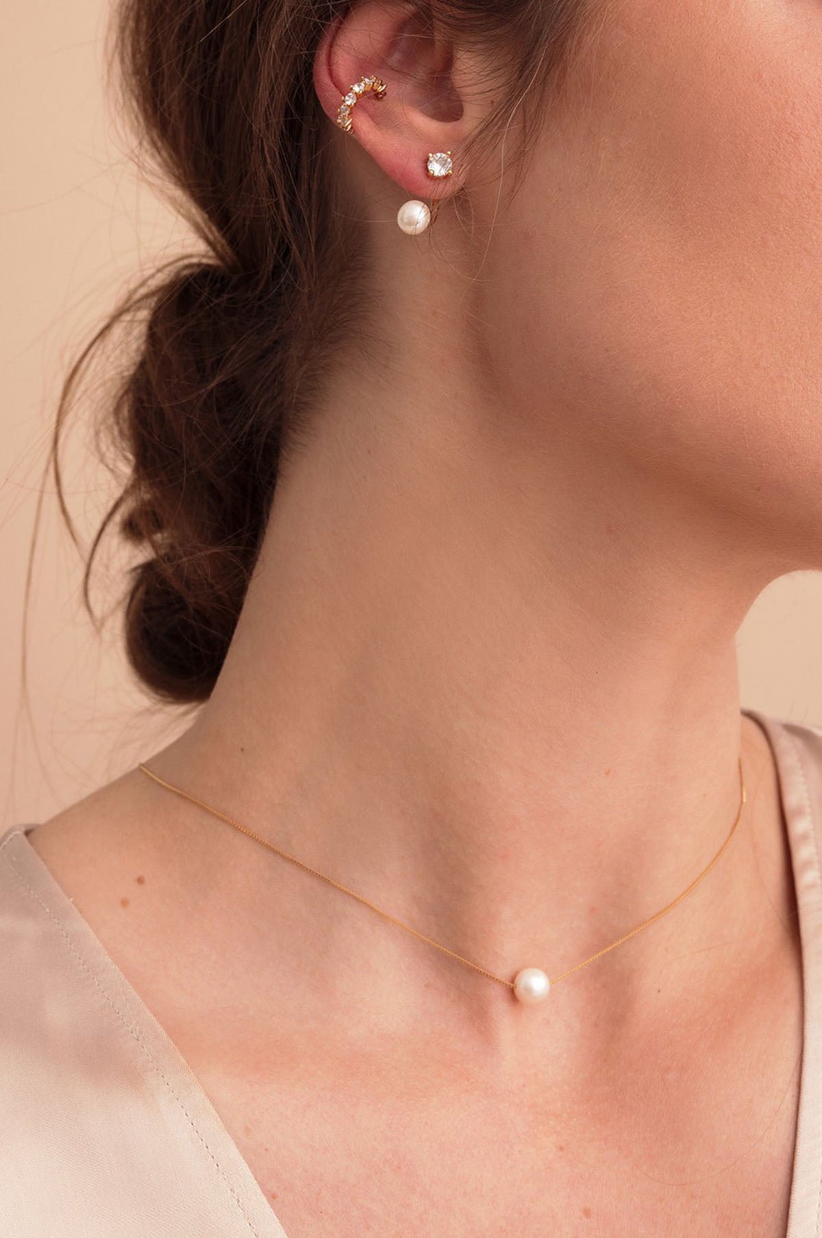 Drew Pendant Necklace Gold