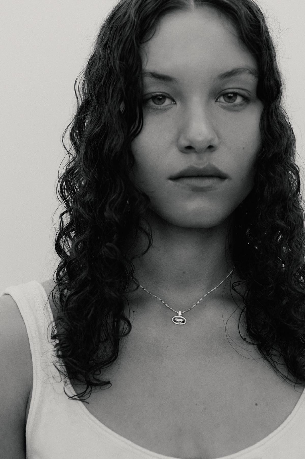 Contour Silver Necklace
