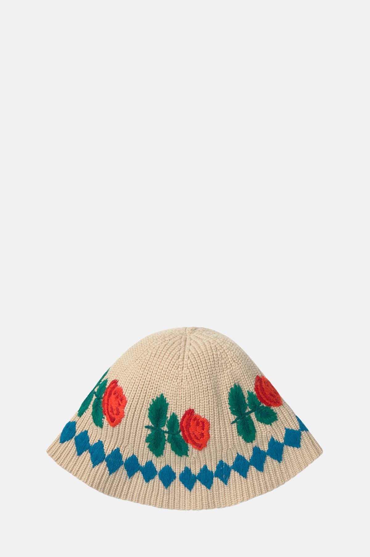 Diamonds Roses Bucket Hat Vanilla