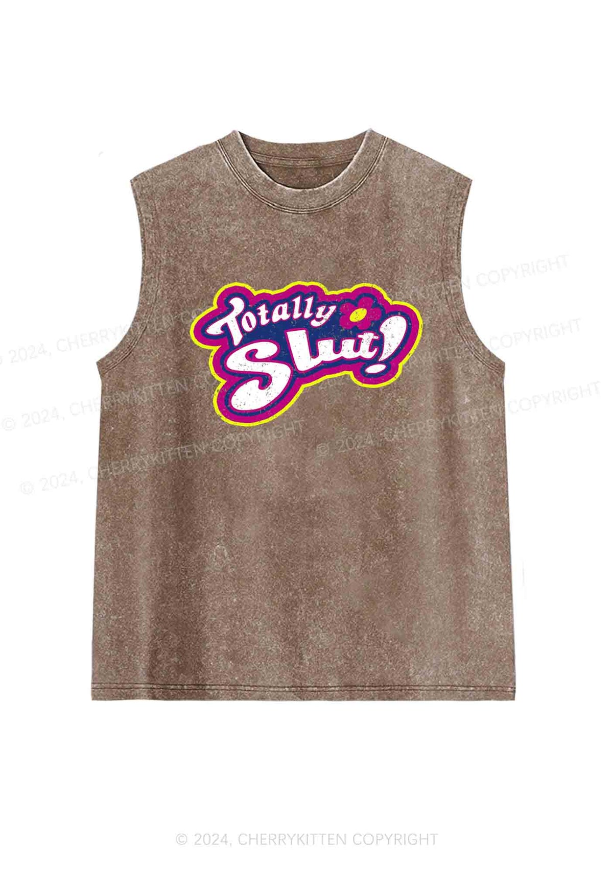 Totally Slxt Y2K Washed Tank Cherrykitten