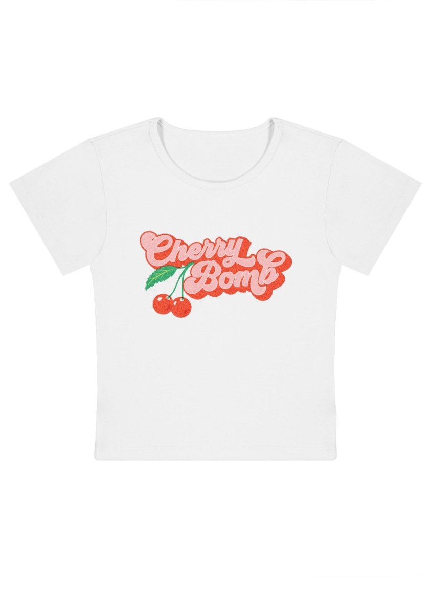 Cherry Bomb Y2K Baby Tee