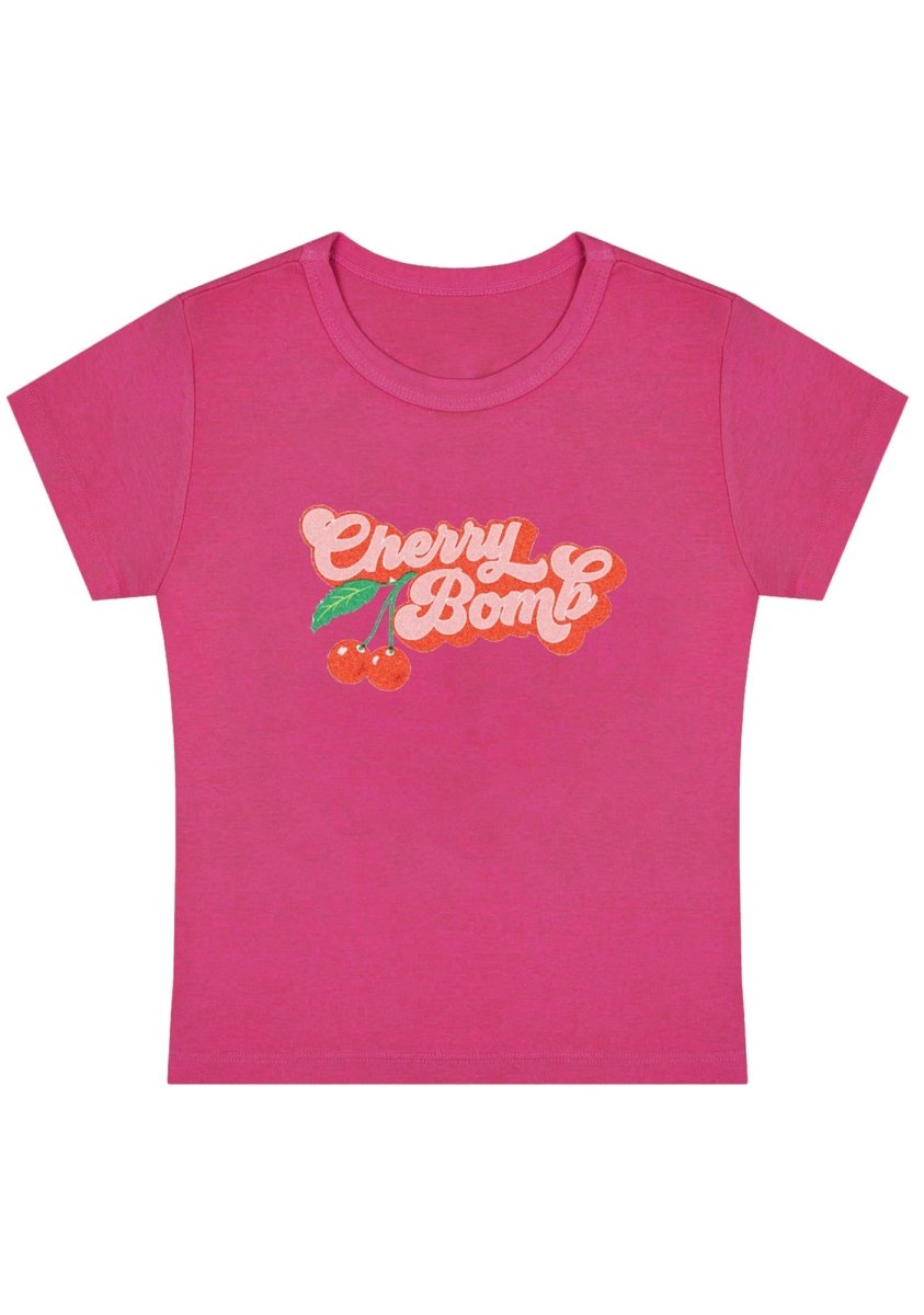 Cherry Bomb Y2K Baby Tee