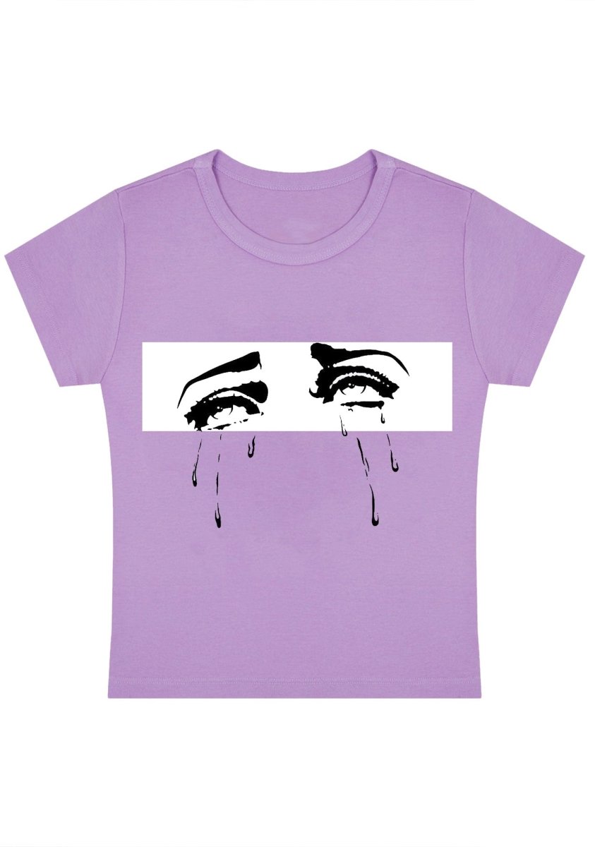 Crying Face Crying Body Y2k Baby Tee