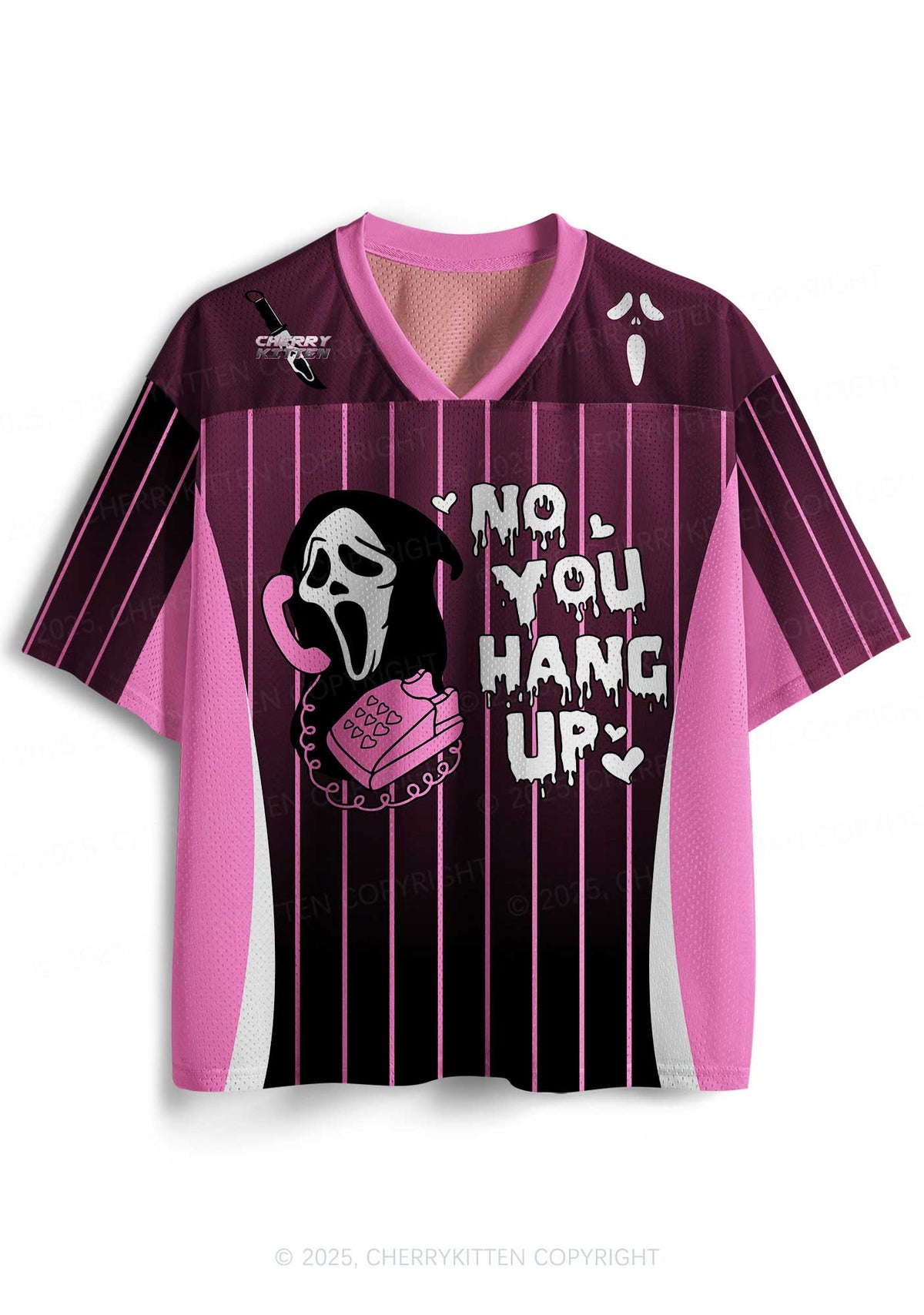 Custom Halloween No You Hang Up Y2K Sport Jersey Shirts Cherrykitten