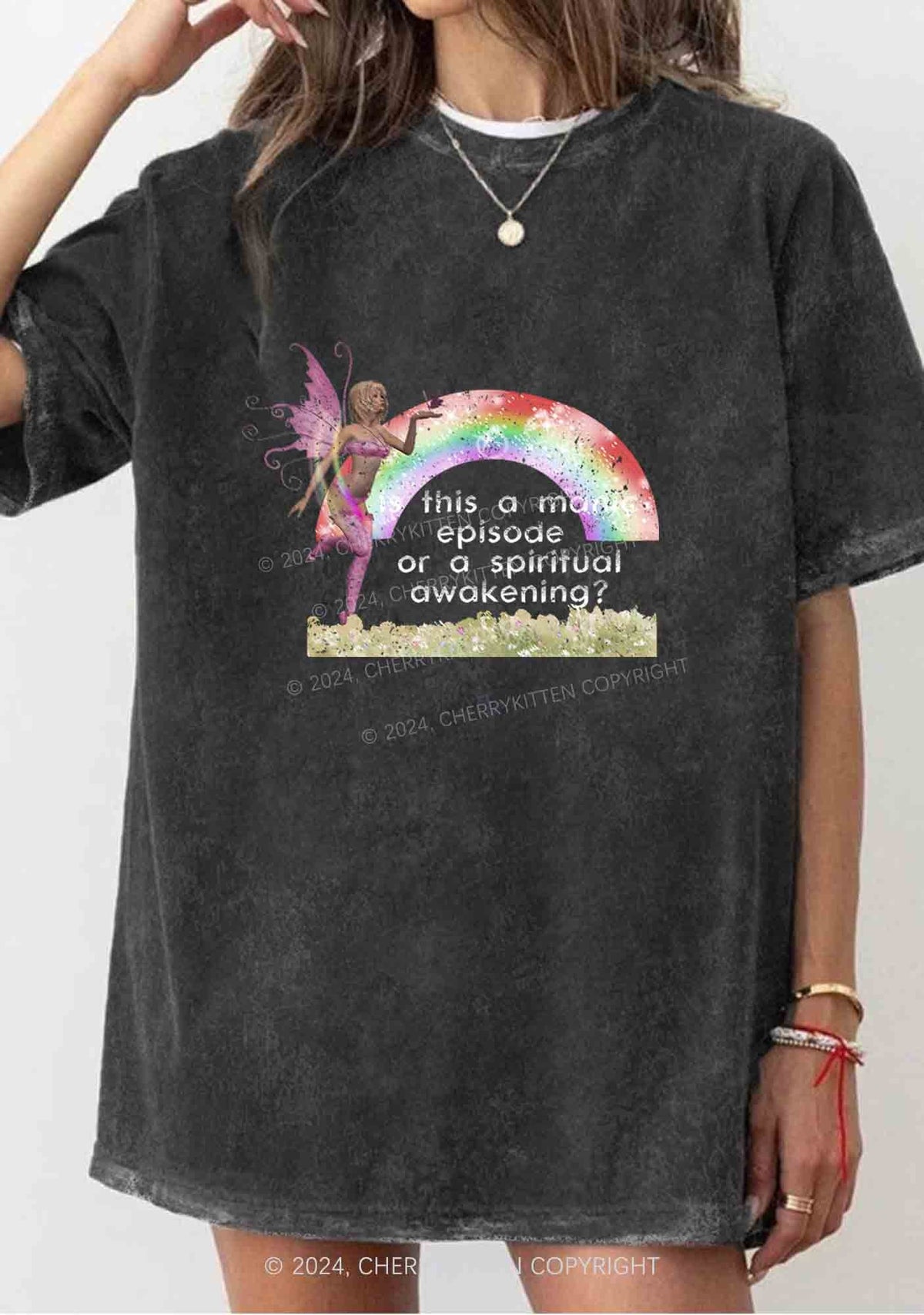 A Manic Episode Y2K Washed Tee Cherrykitten
