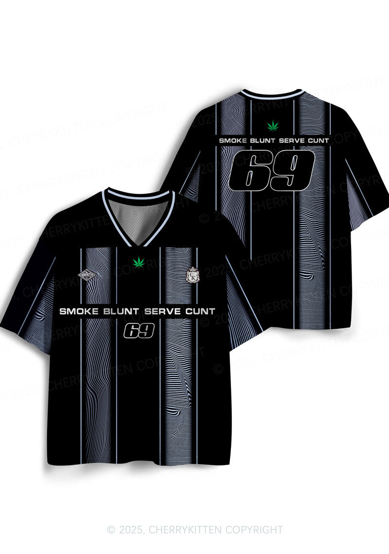 Custom Black Smoke Blunt Y2K Sport Jersey Shirts Cherrykitten