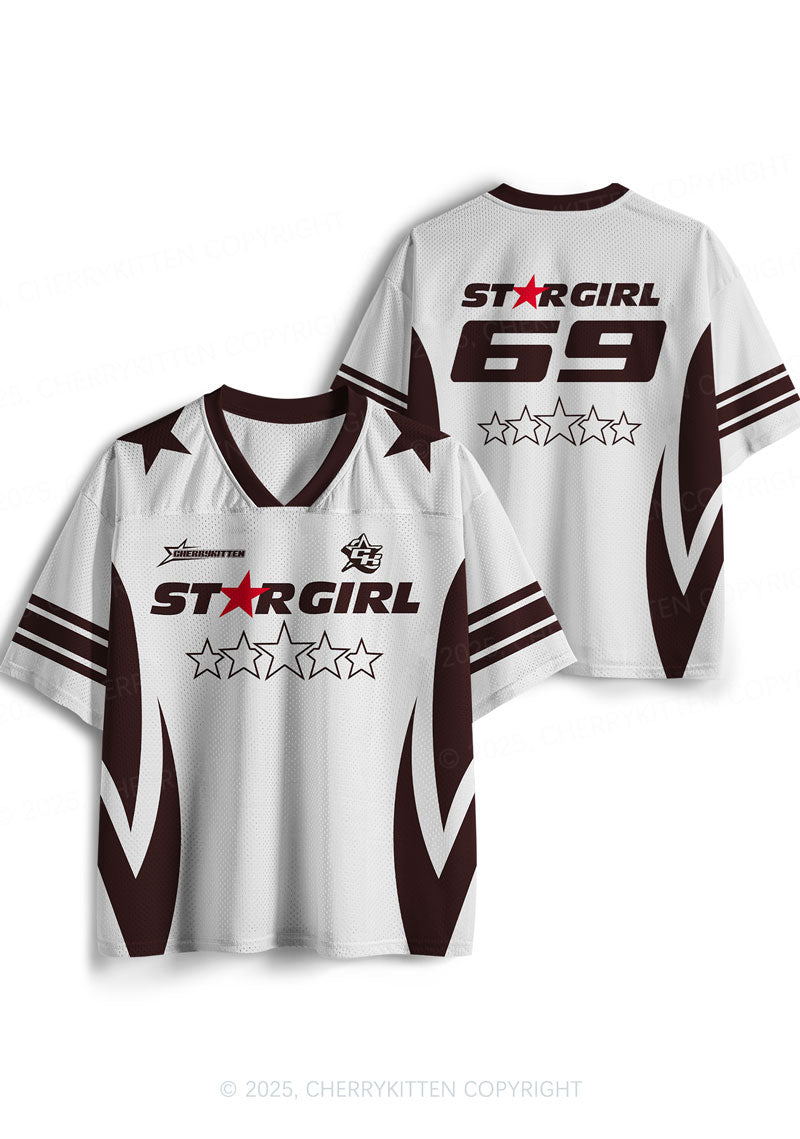 Custom Five Stars Girl Y2K Sport Jersey Shirts Cherrykitten