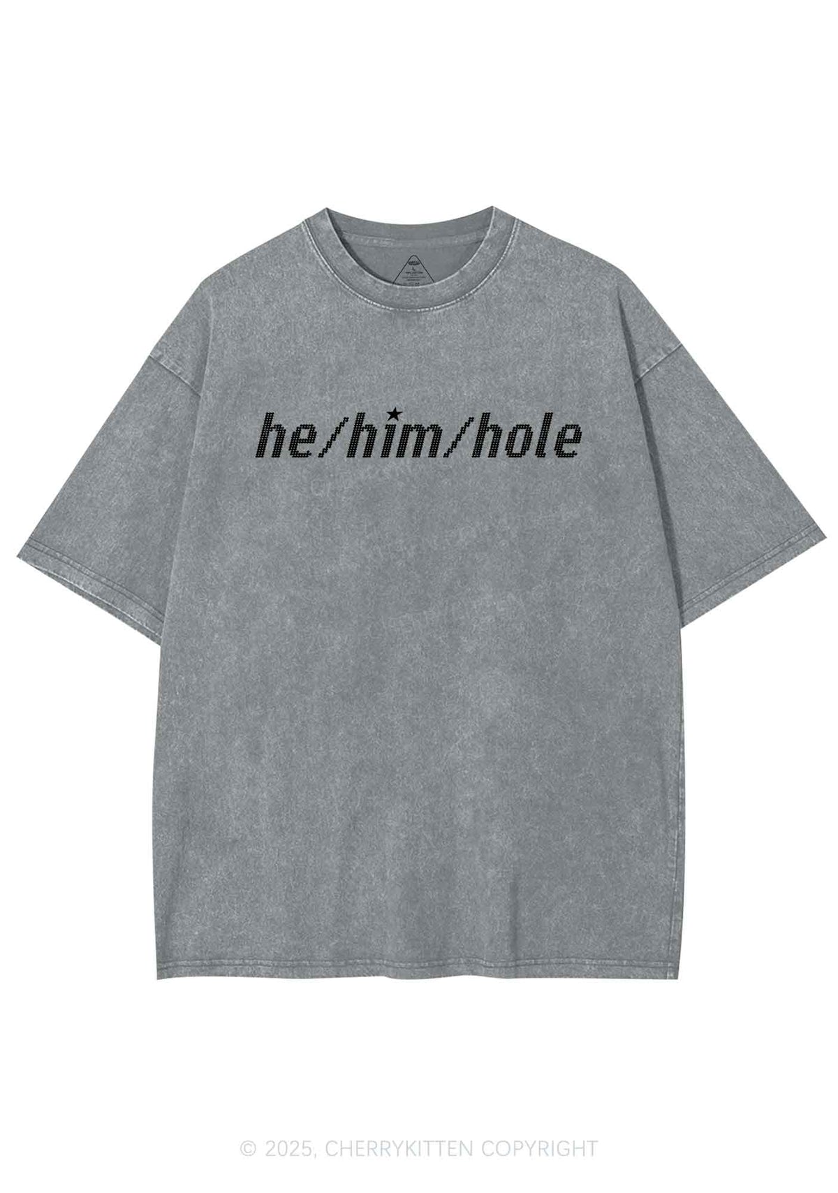 He Him Hole Pride Y2K Shirts Washed Tee Cherrykitten
