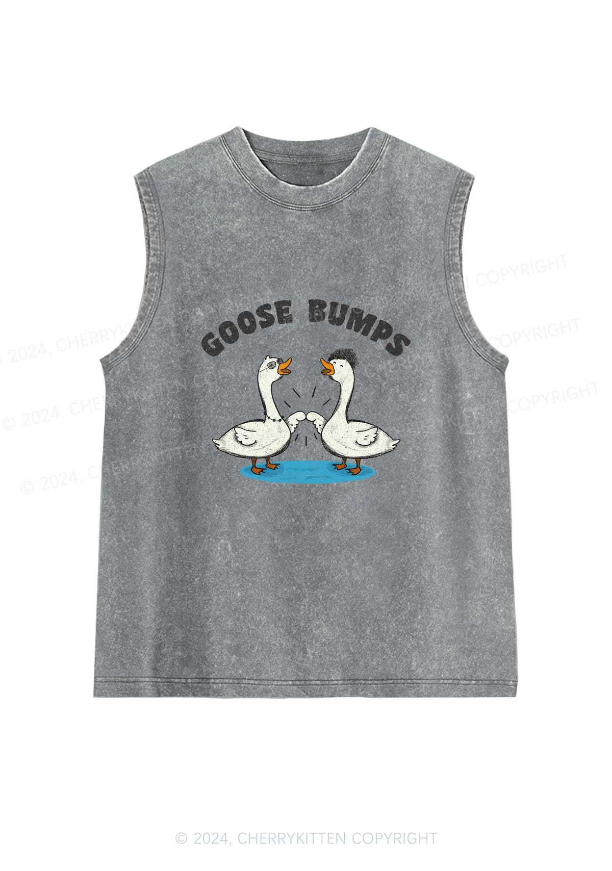 Goosebumps Duck Y2K Washed Tank Cherrykitten