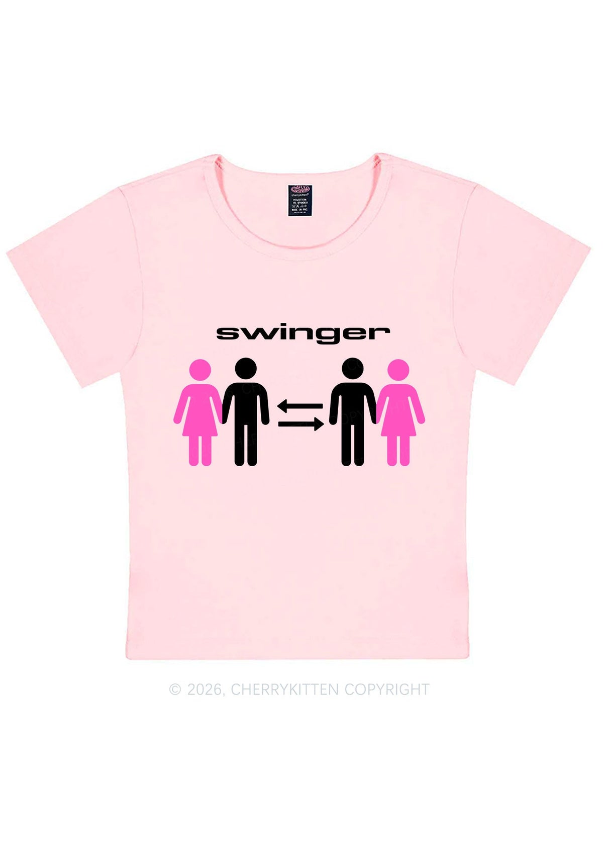 Swinger Partners Y2K Baby Tee Cherrykitten