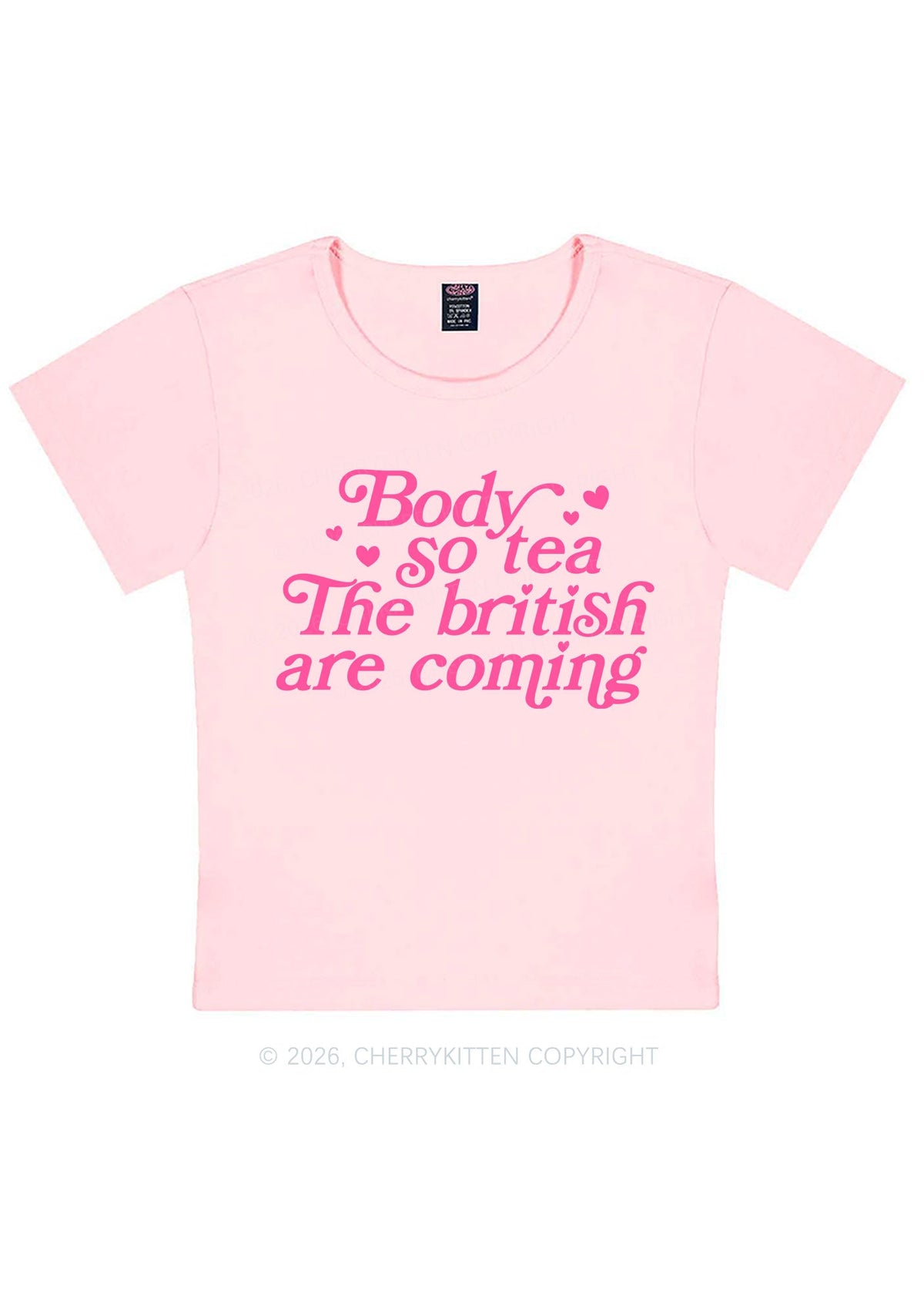 The British Are Coming Y2K Baby Tee Cherrykitten