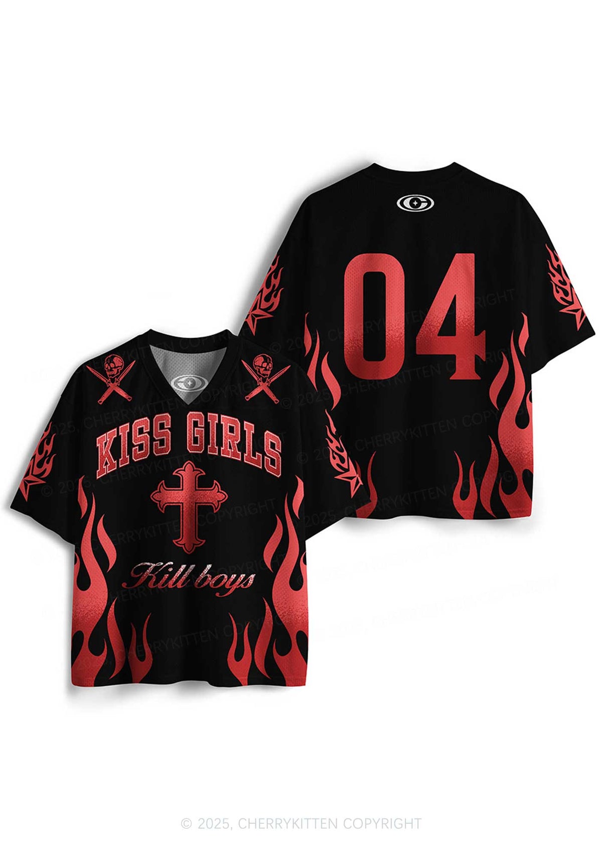 Custom Kiss Girls Pride Y2K Sport Jersey Shirts Cherrykitten