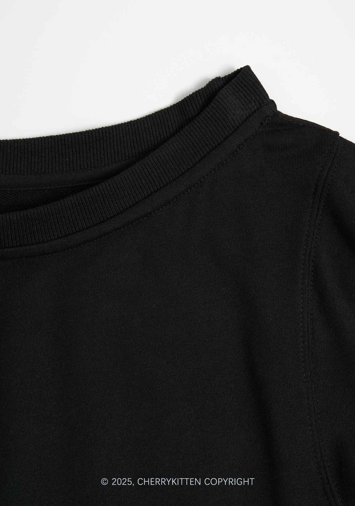 Fxxk Around Bunny Y2K Off Shoulder Sweatshirts Cherrykitten