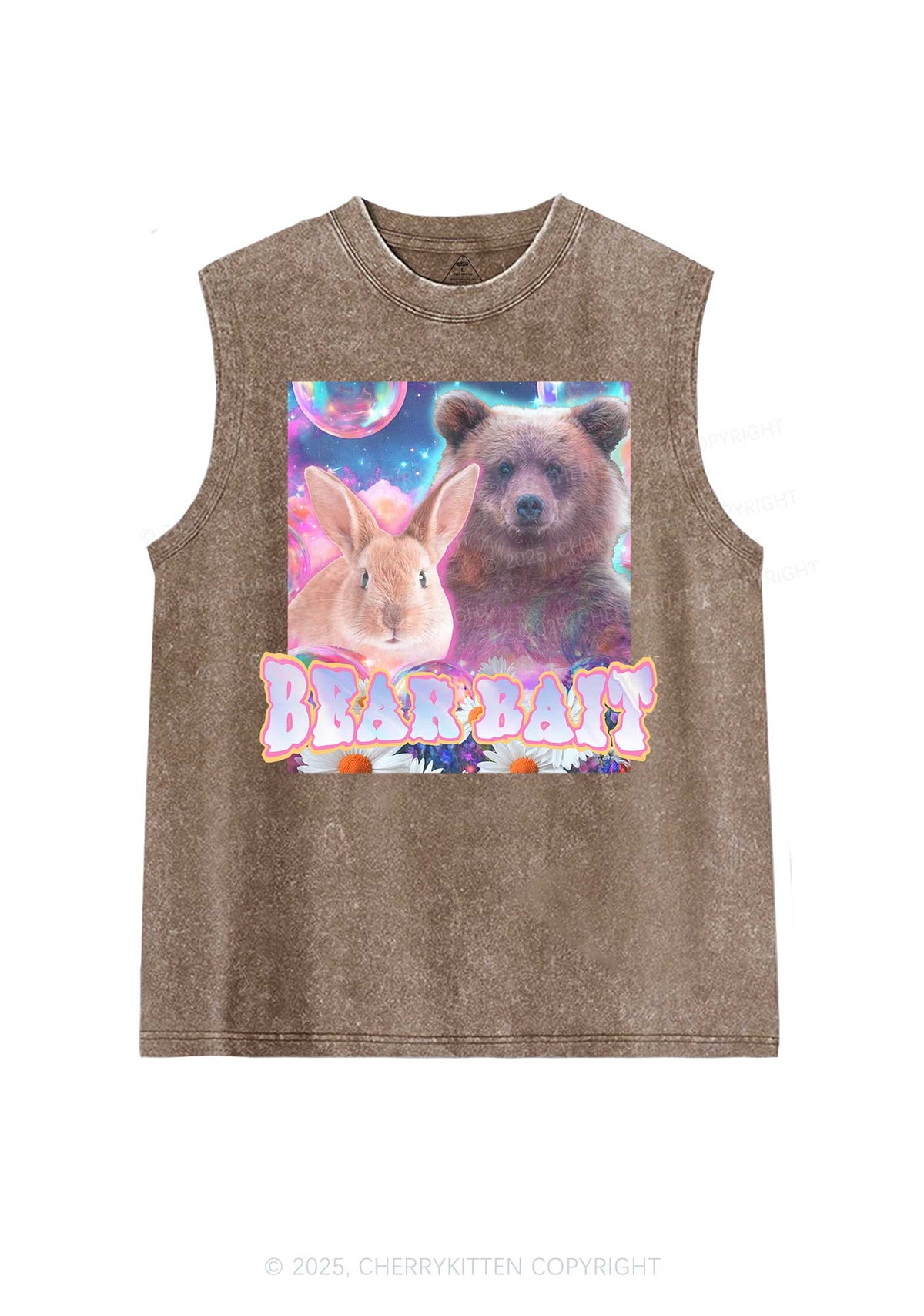 Bear Bait Pride Y2K Washed Muscle Tank Cherrykitten