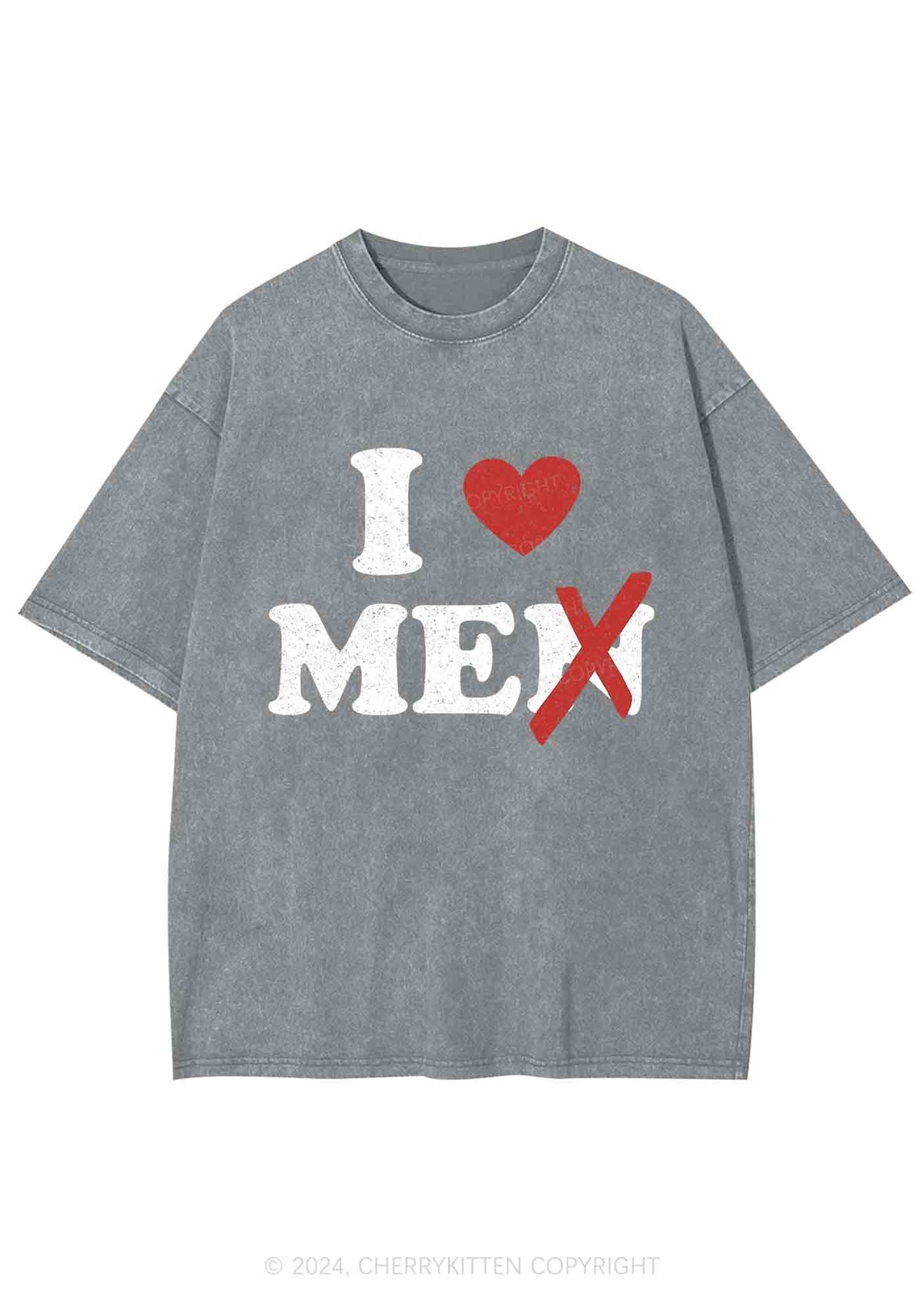 Love Me Not Men Y2K Washed Tee Cherrykitten