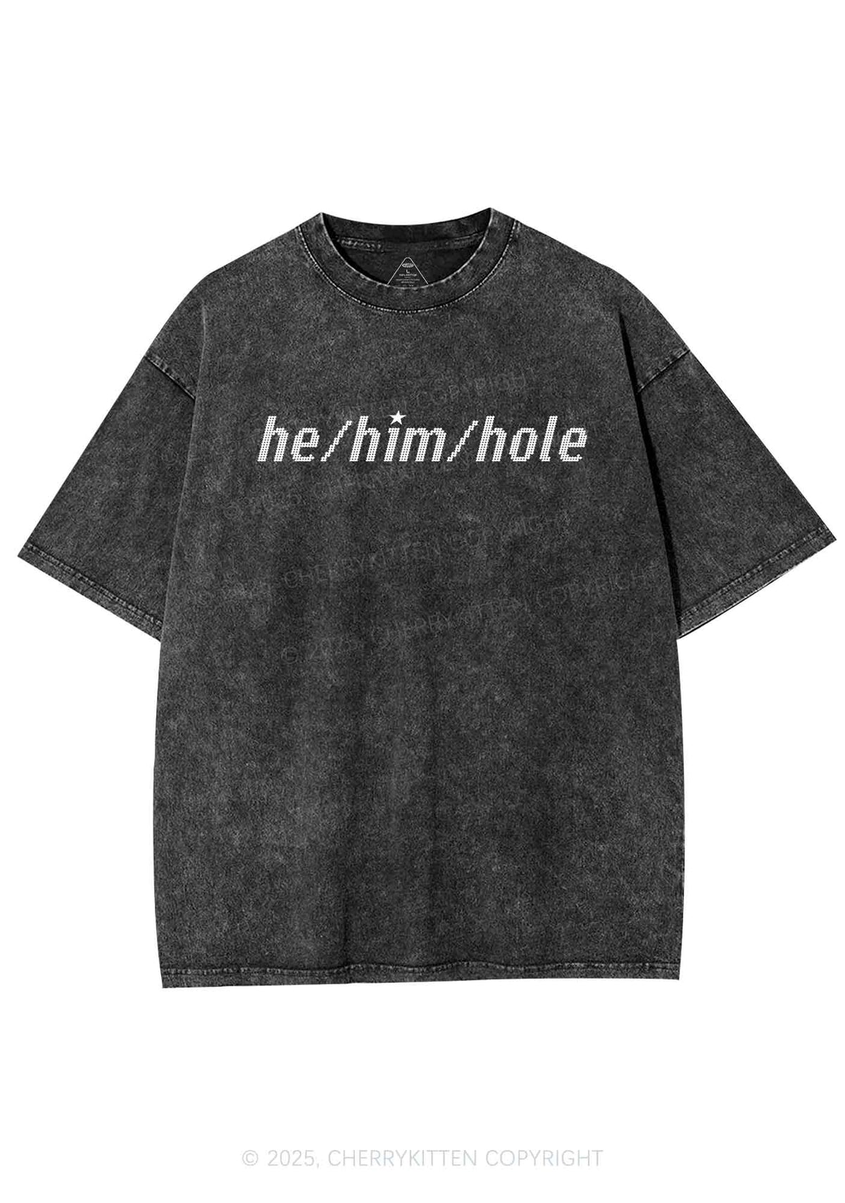 He Him Hole Pride Y2K Shirts Washed Tee Cherrykitten