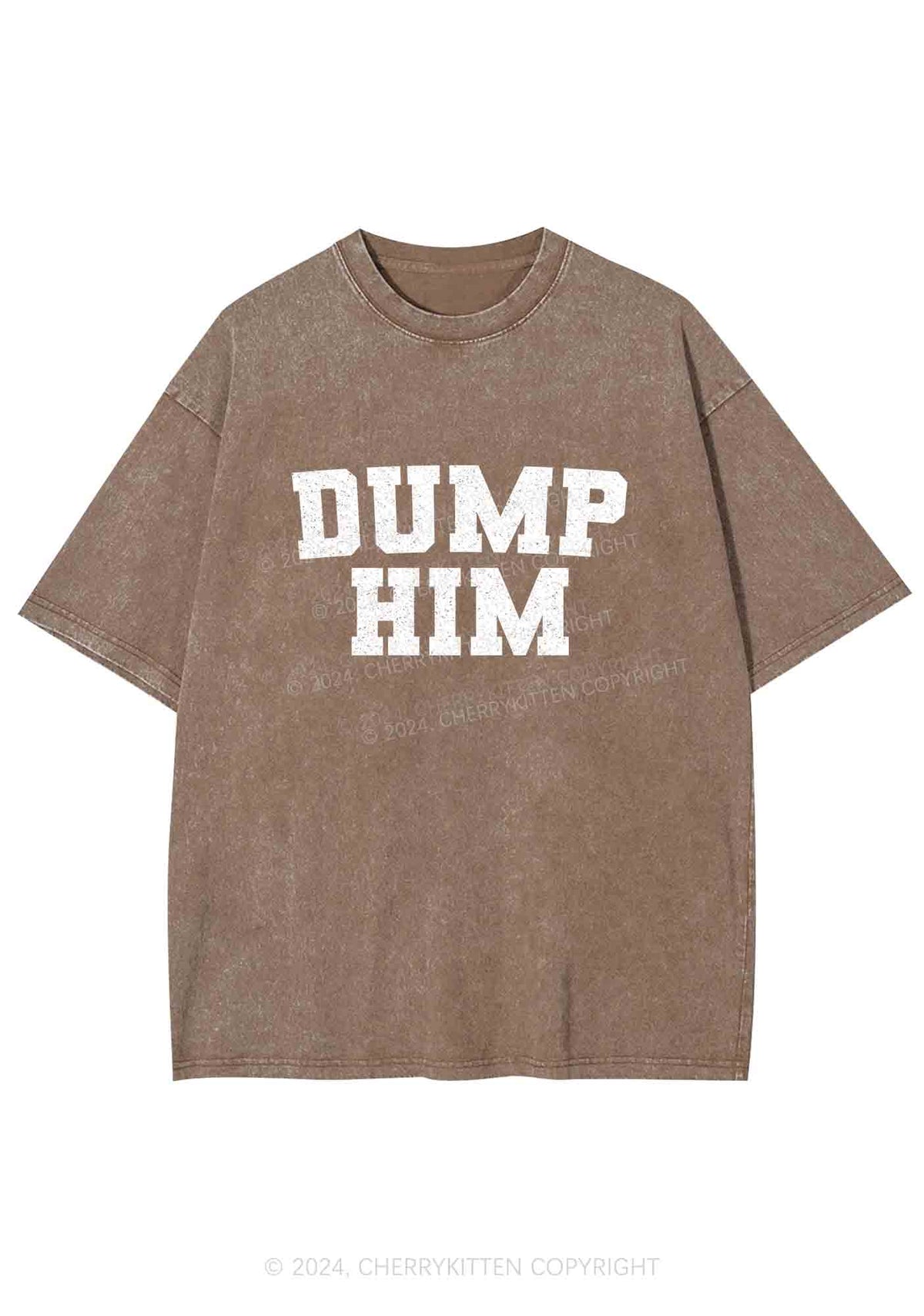 Dump Him Y2K Washed Tee Cherrykitten