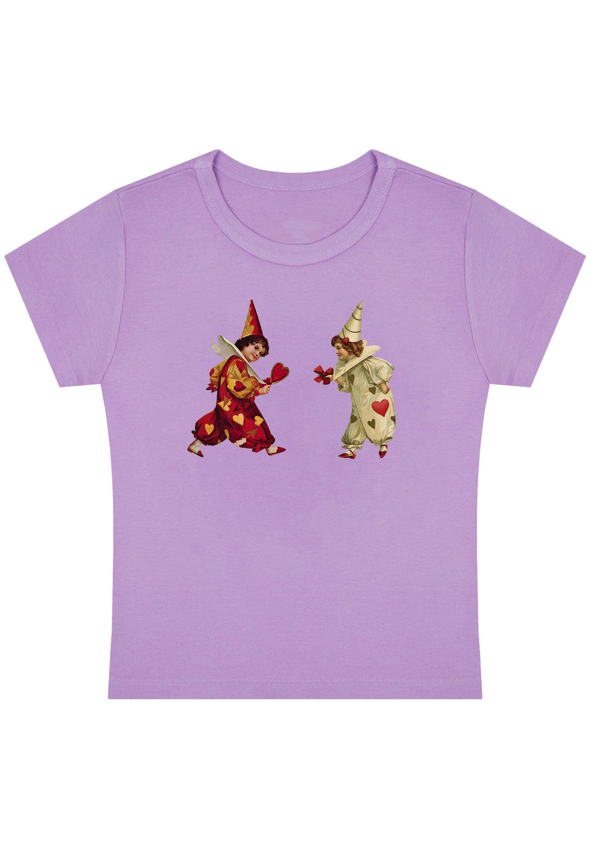 Heart Bow Knot Kids Y2K Baby Tee