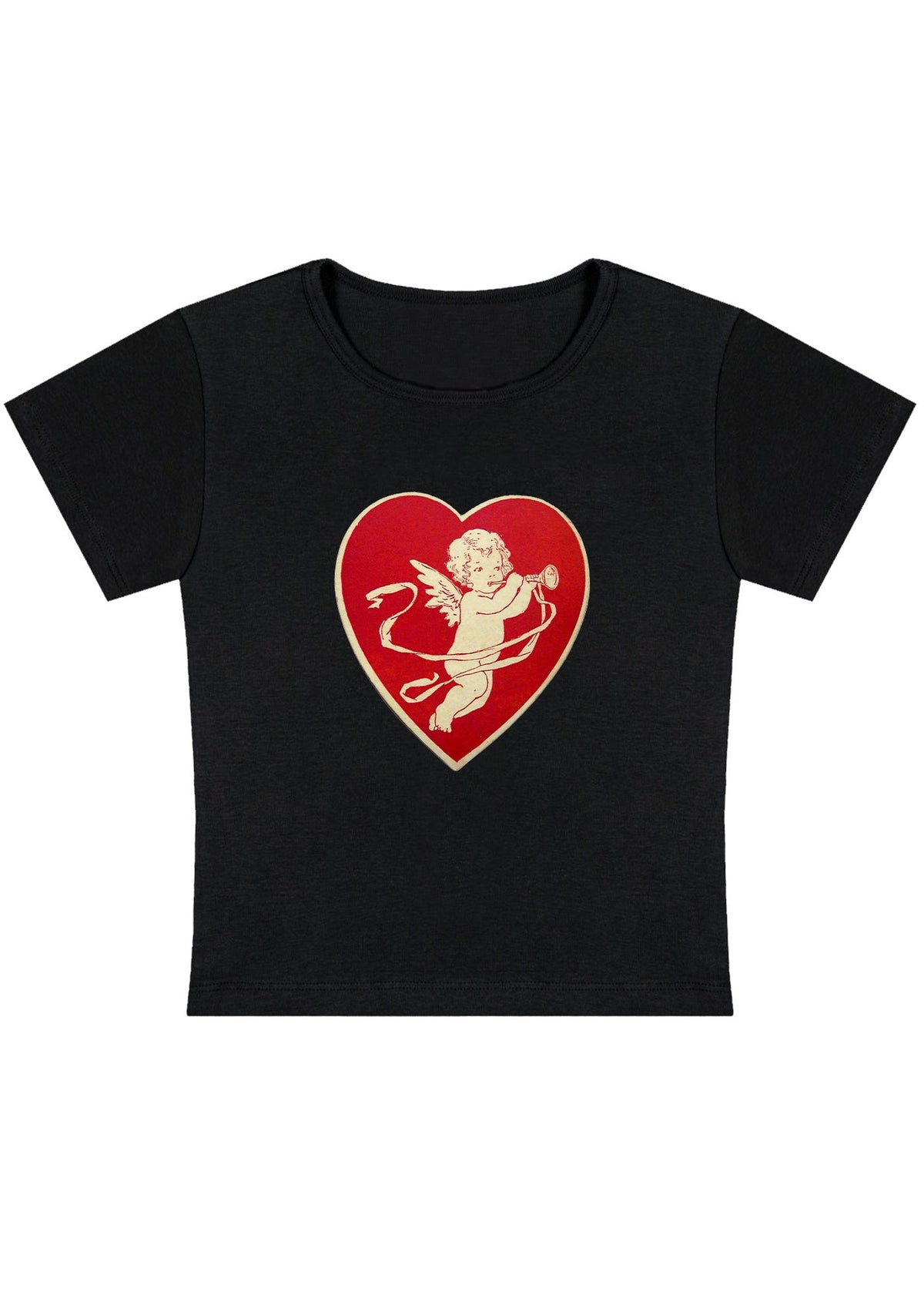 Trumpet Cupid Y2K Baby Tee