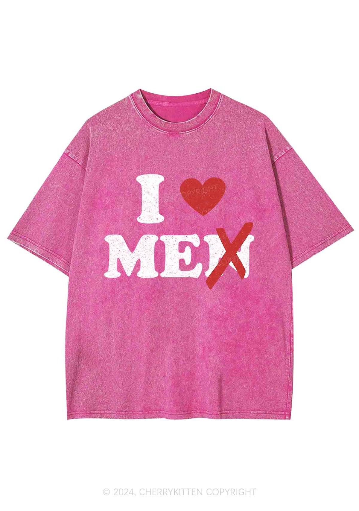 Love Me Not Men Y2K Washed Tee Cherrykitten