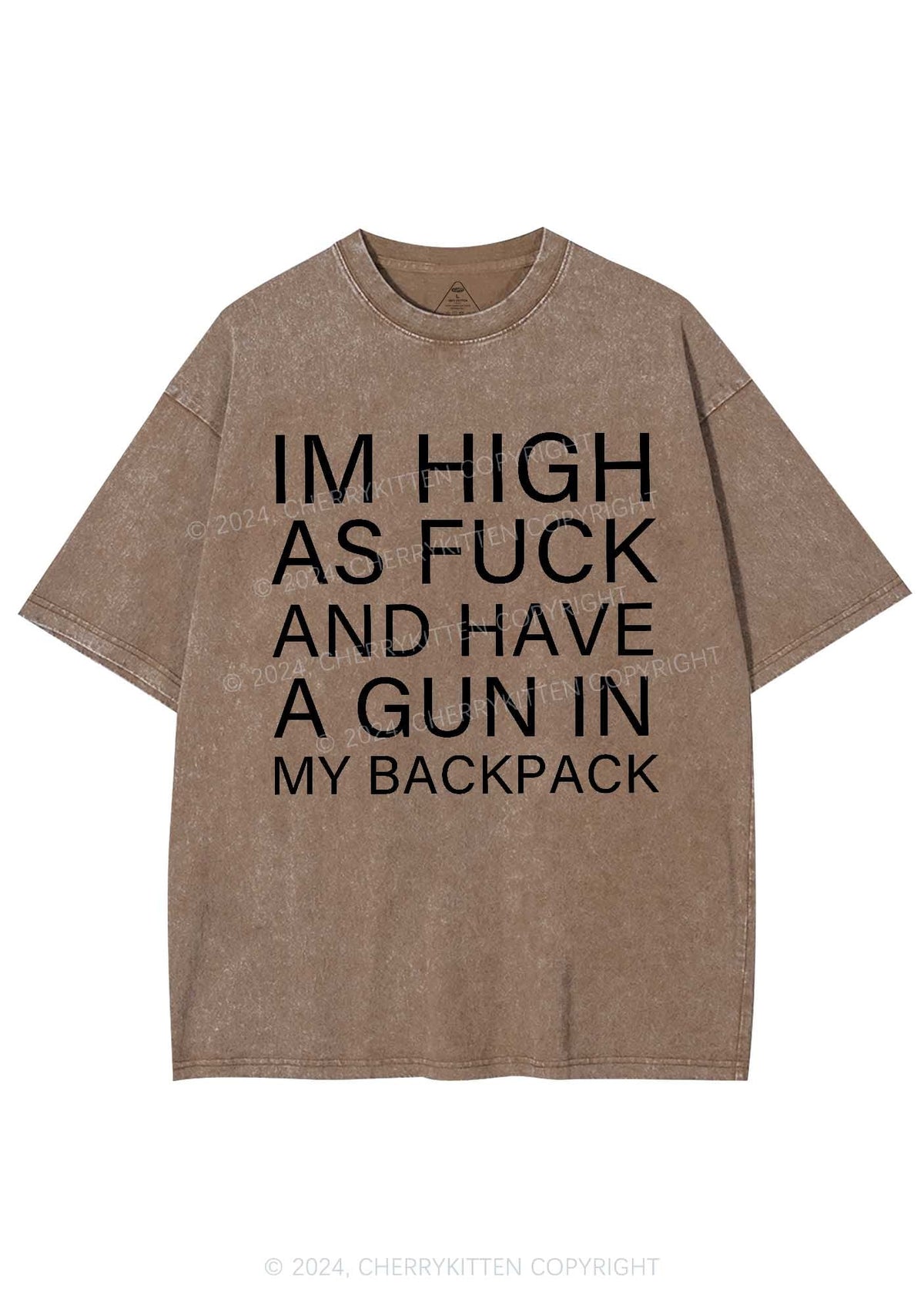 Im High Y2K Washed Tee Cherrykitten
