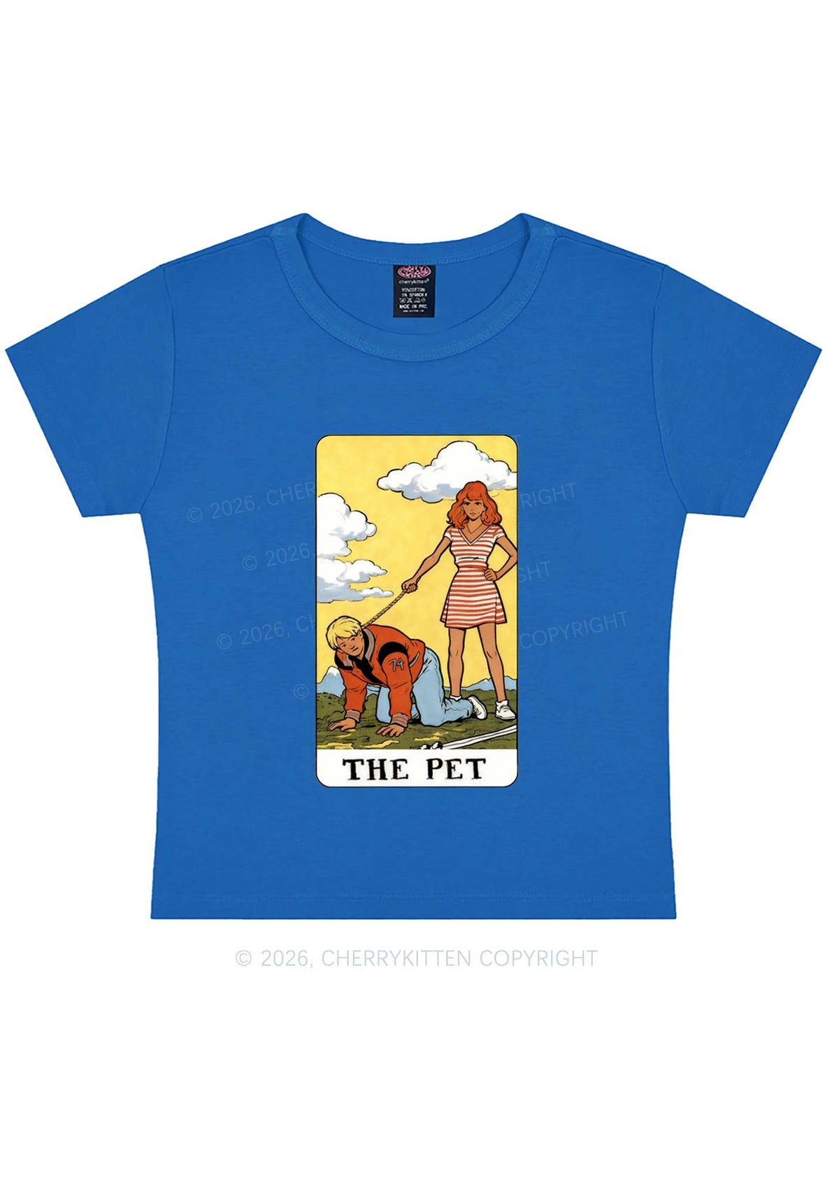 The Pet Y2K Baby Tee Cherrykitten