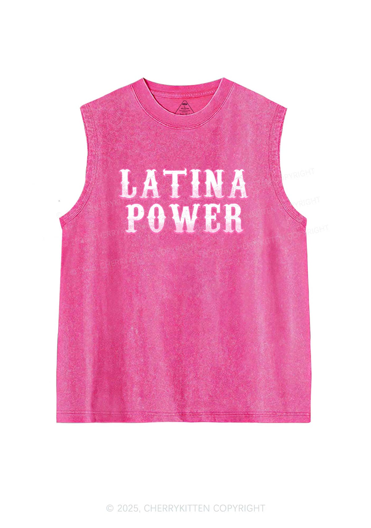 Latina Power Y2K Washed Tank Cherrykitten