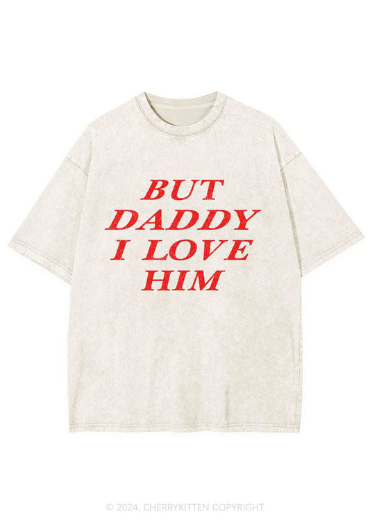 But Daddy I Love Him Y2K Washed Tee Cherrykitten