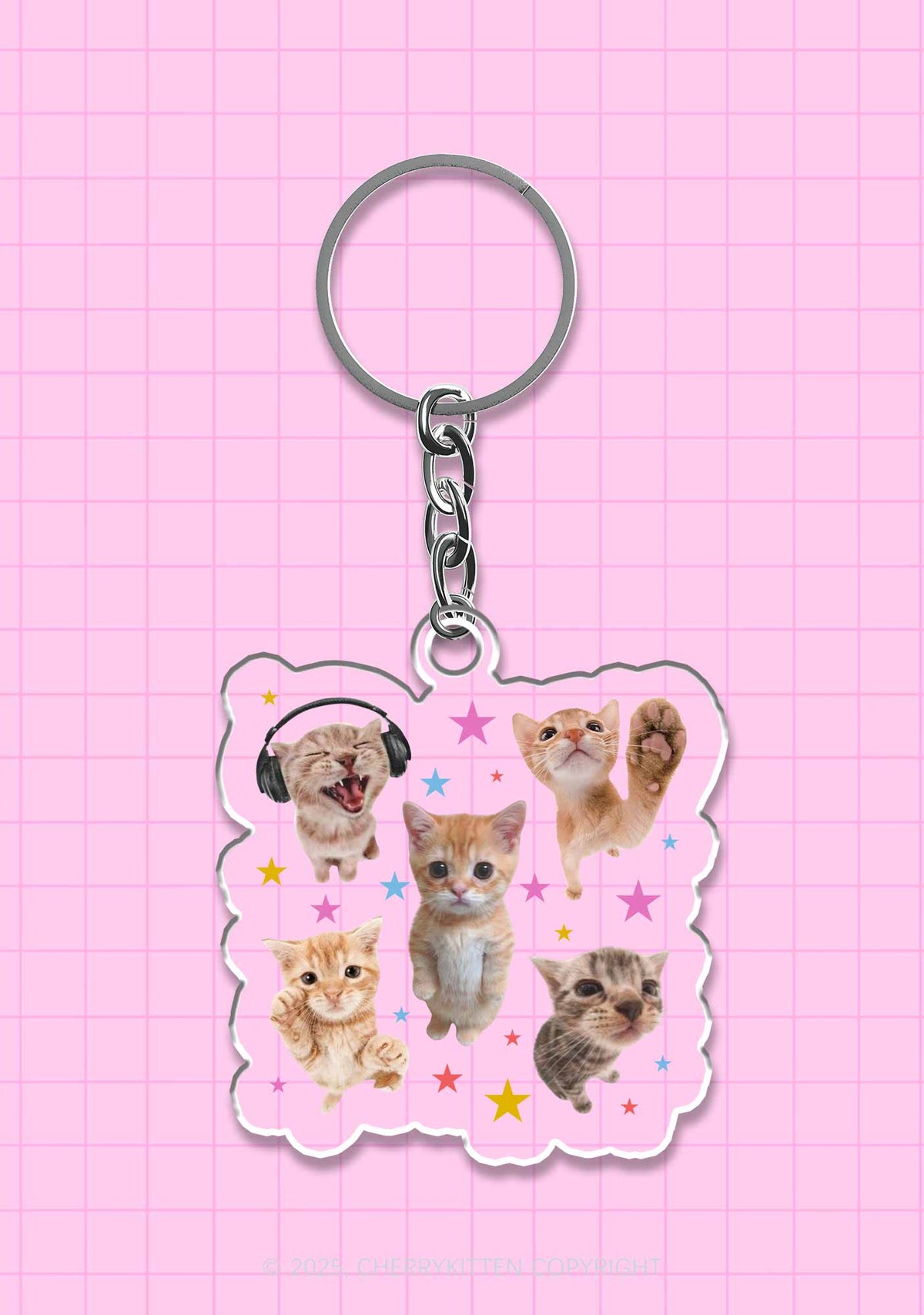 Adorable Cats 1Pc Y2K Keychain Cherrykitten
