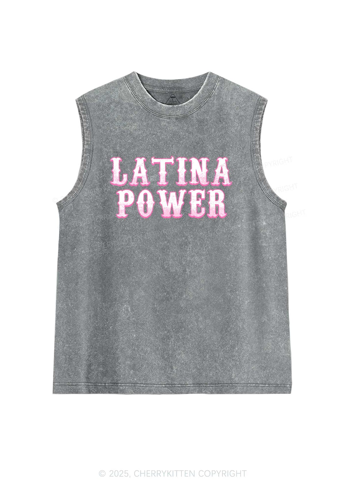 Latina Power Y2K Washed Tank Cherrykitten