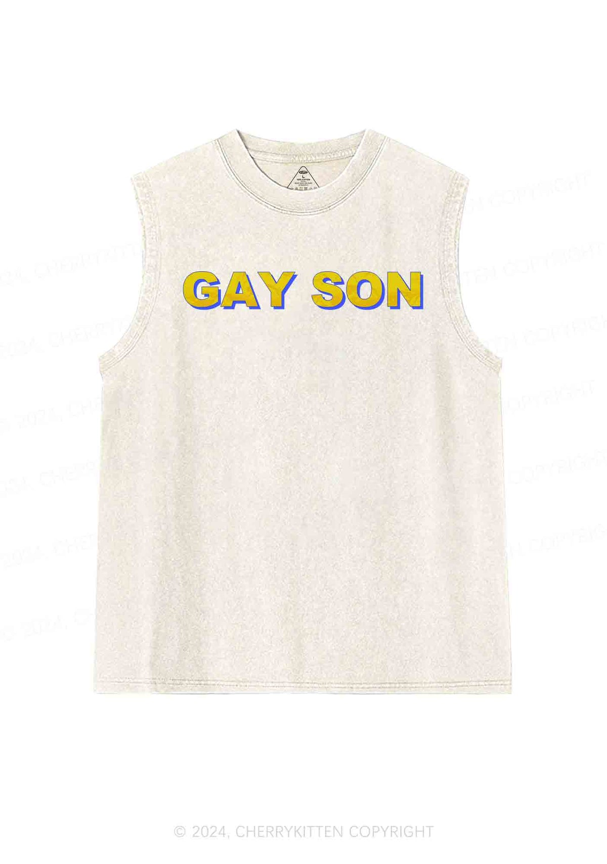 Gay Son Y2K Washed Tank Cherrykitten