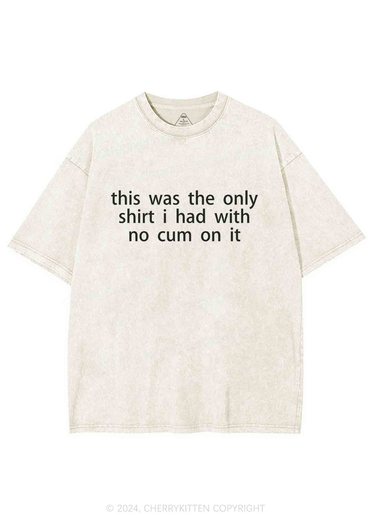 The Only Shirt I Had Y2K Washed Tee Cherrykitten