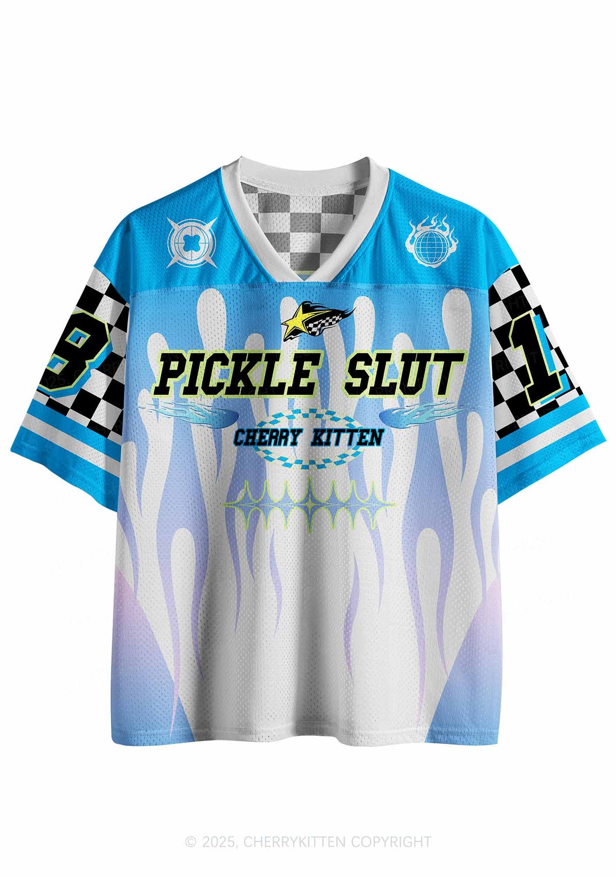 Custom Blue Pickle Slxt Y2K Sport Jersey Shirts Cherrykitten
