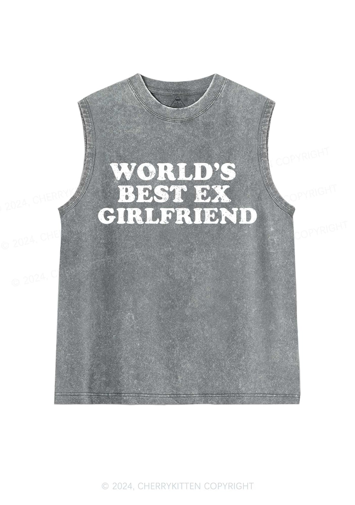 Best Ex Girlfriend Y2K Washed Tank Cherrykitten