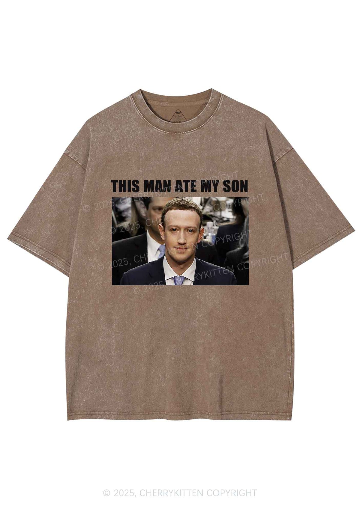 This Man Ate My Son Y2K Shirts Washed Tee Cherrykitten