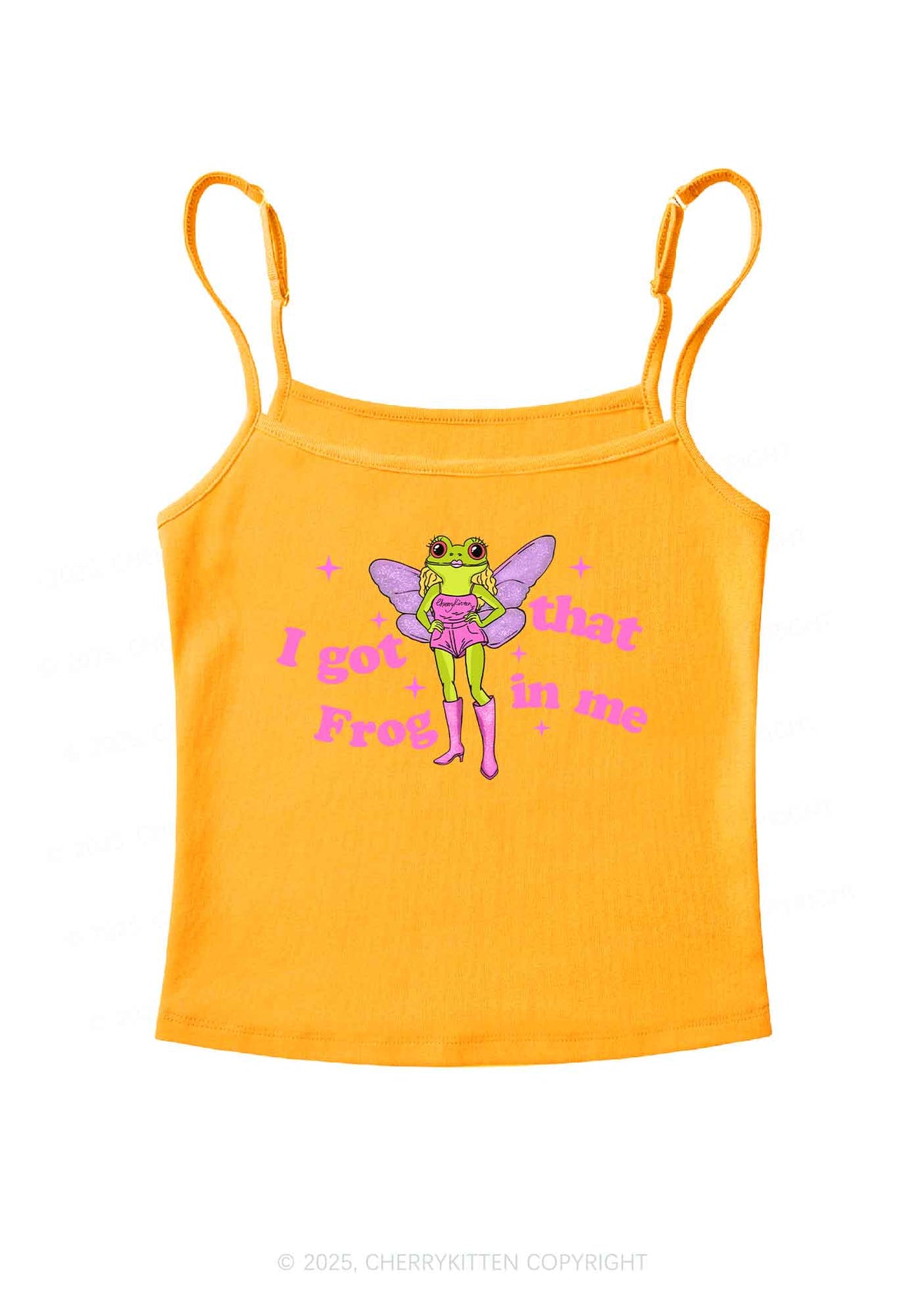 I Got That Frog Y2K Spaghetti Strap Cami Cherrykitten