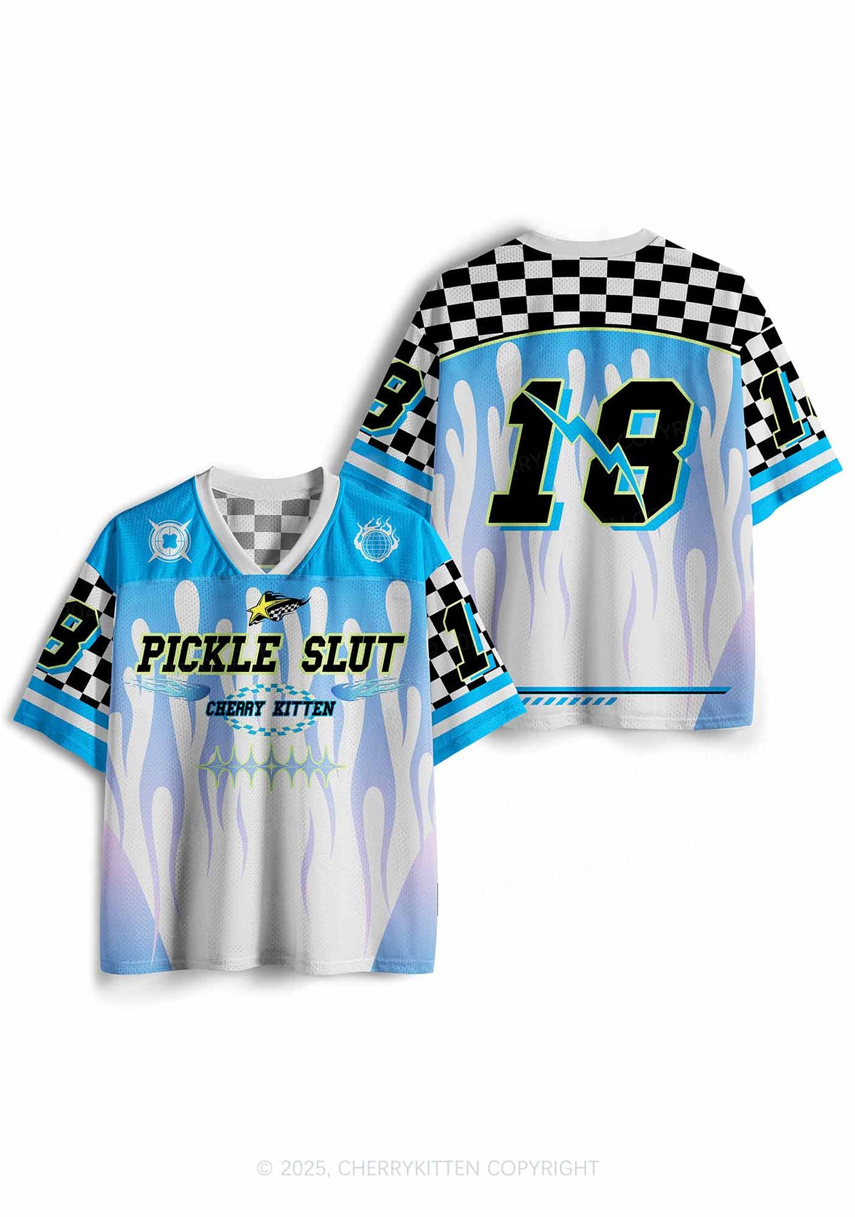 Custom Blue Pickle Slxt Y2K Sport Jersey Shirts Cherrykitten