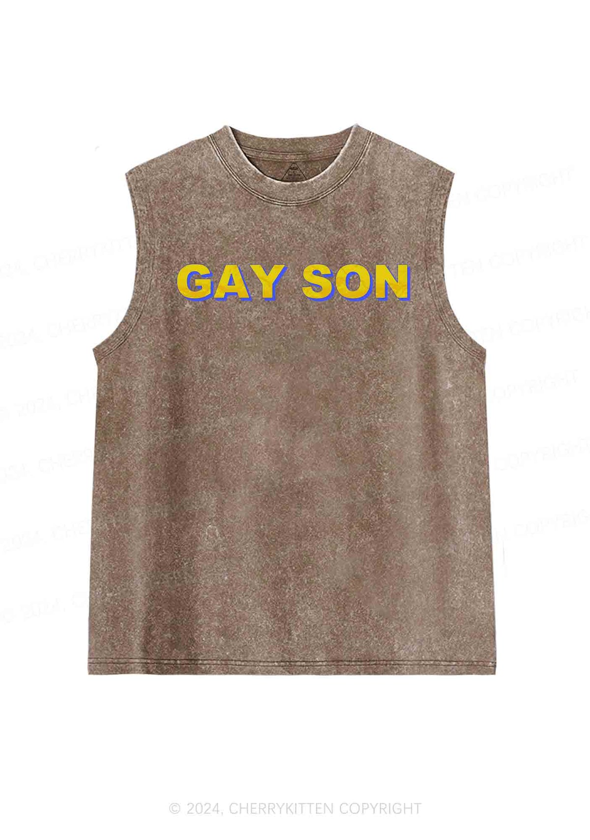 Gay Son Y2K Washed Tank Cherrykitten
