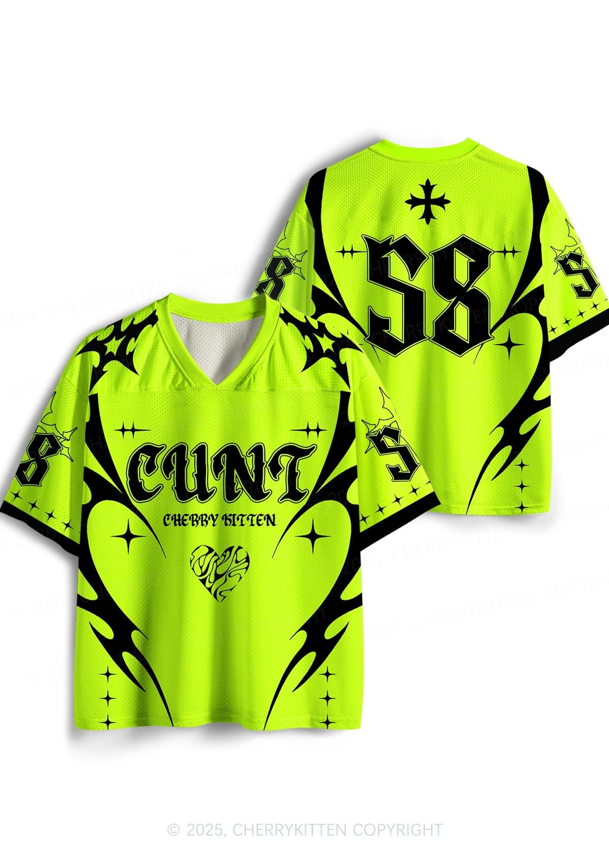 Custom Lime Green Cxxt Y2K Sport Jersey Shirts Cherrykitten