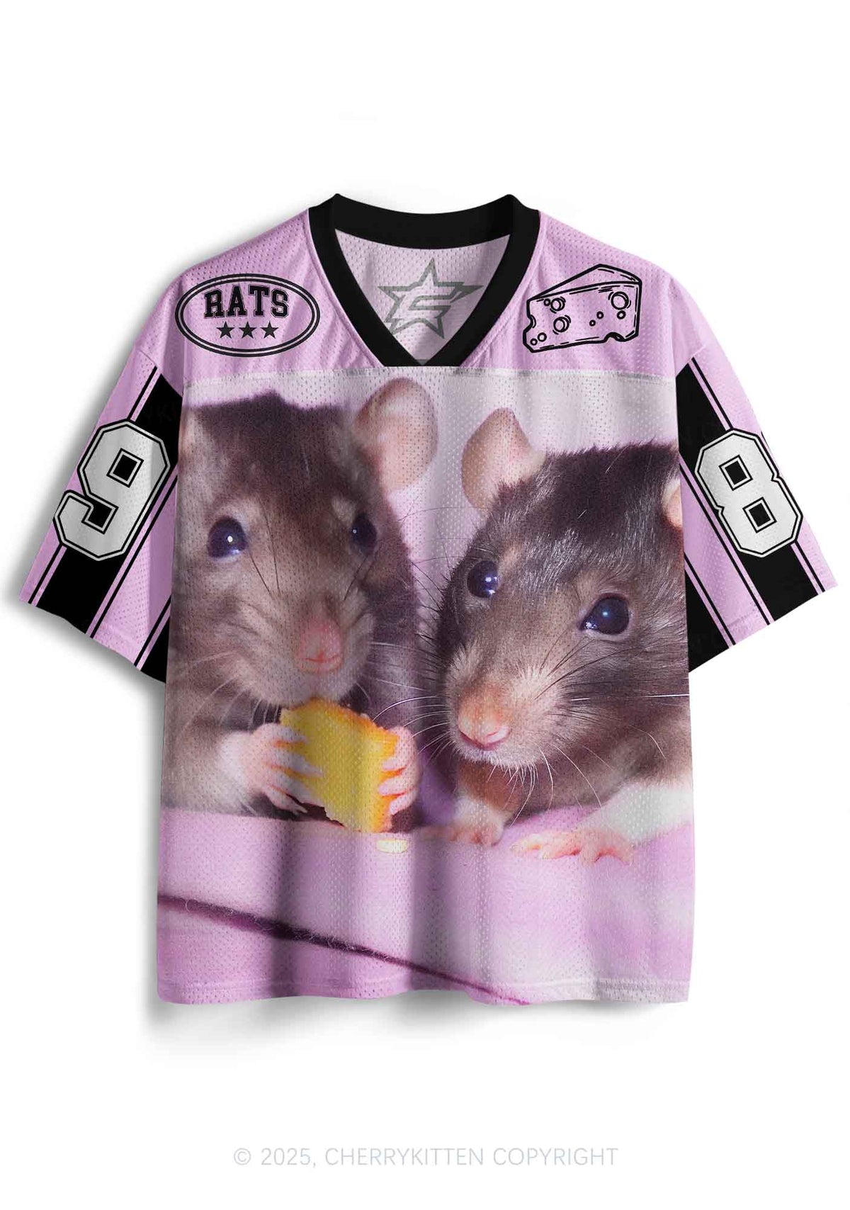 Custom Cheese Rat Y2K Sport Jersey Shirts Cherrykitten