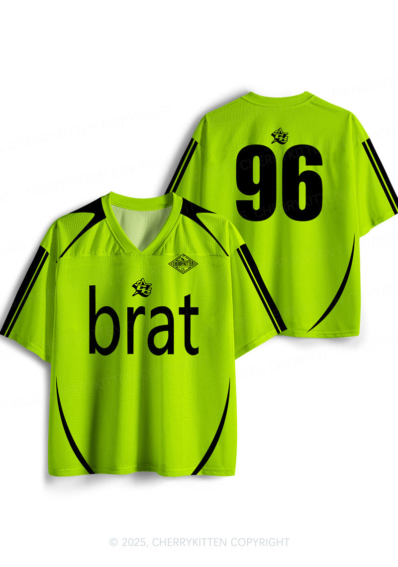 Cutsom Green Brat Team Y2K Sport Jersey Shirts Cherrykitten