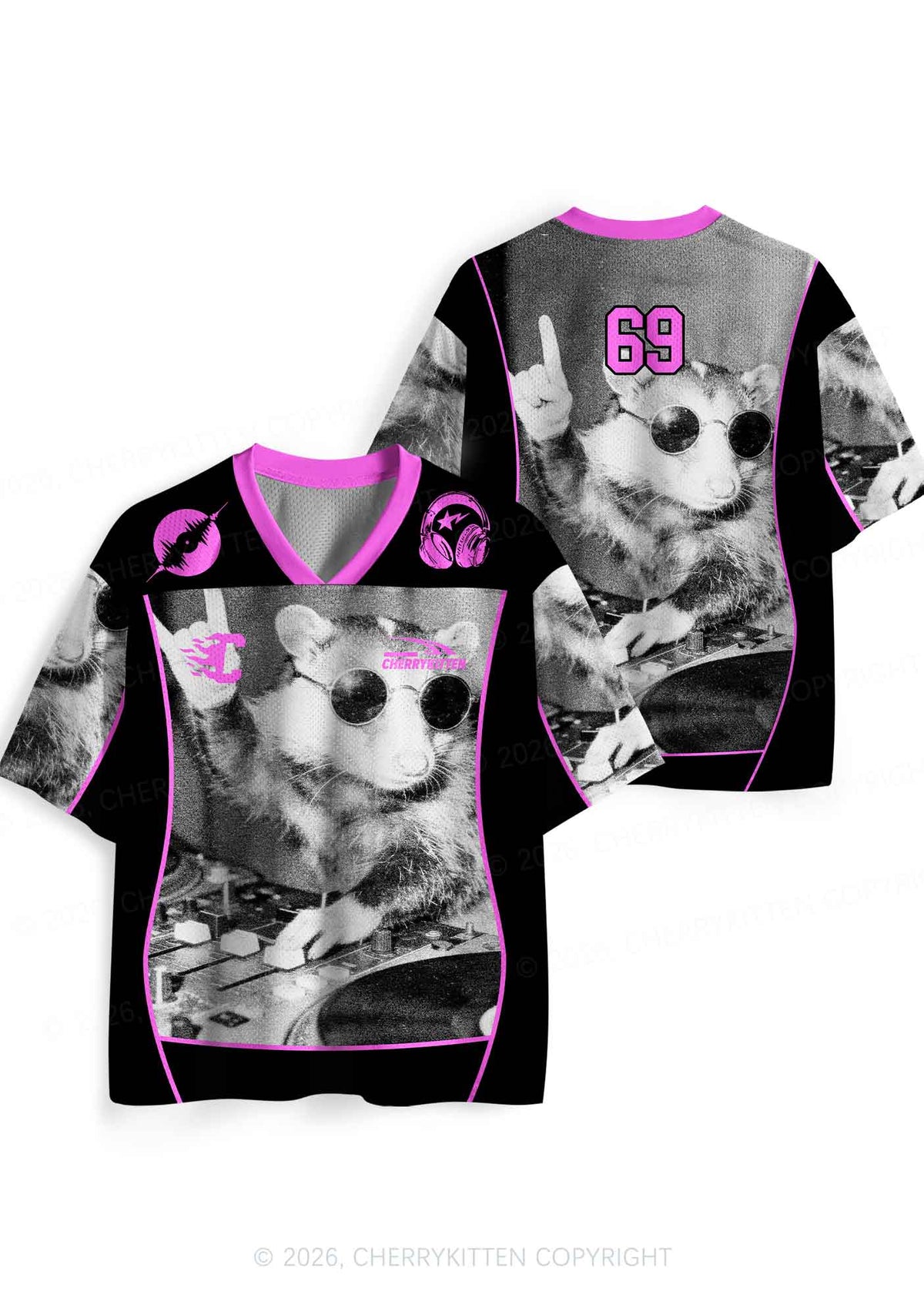 DJ Possum Y2K Sport Jersey Shirts Cherrykitten