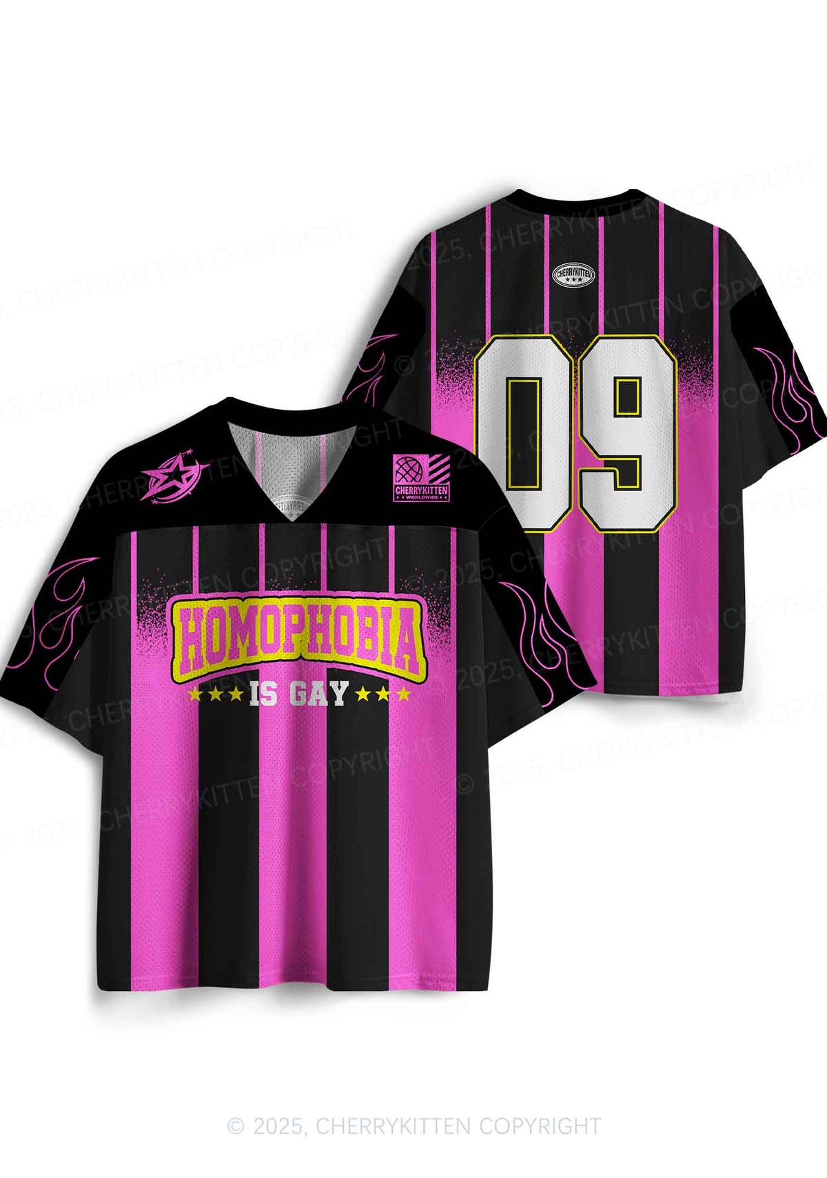 Custom Homophobia Gay Pride Y2K Sport Jersey Shirts Cherrykitten